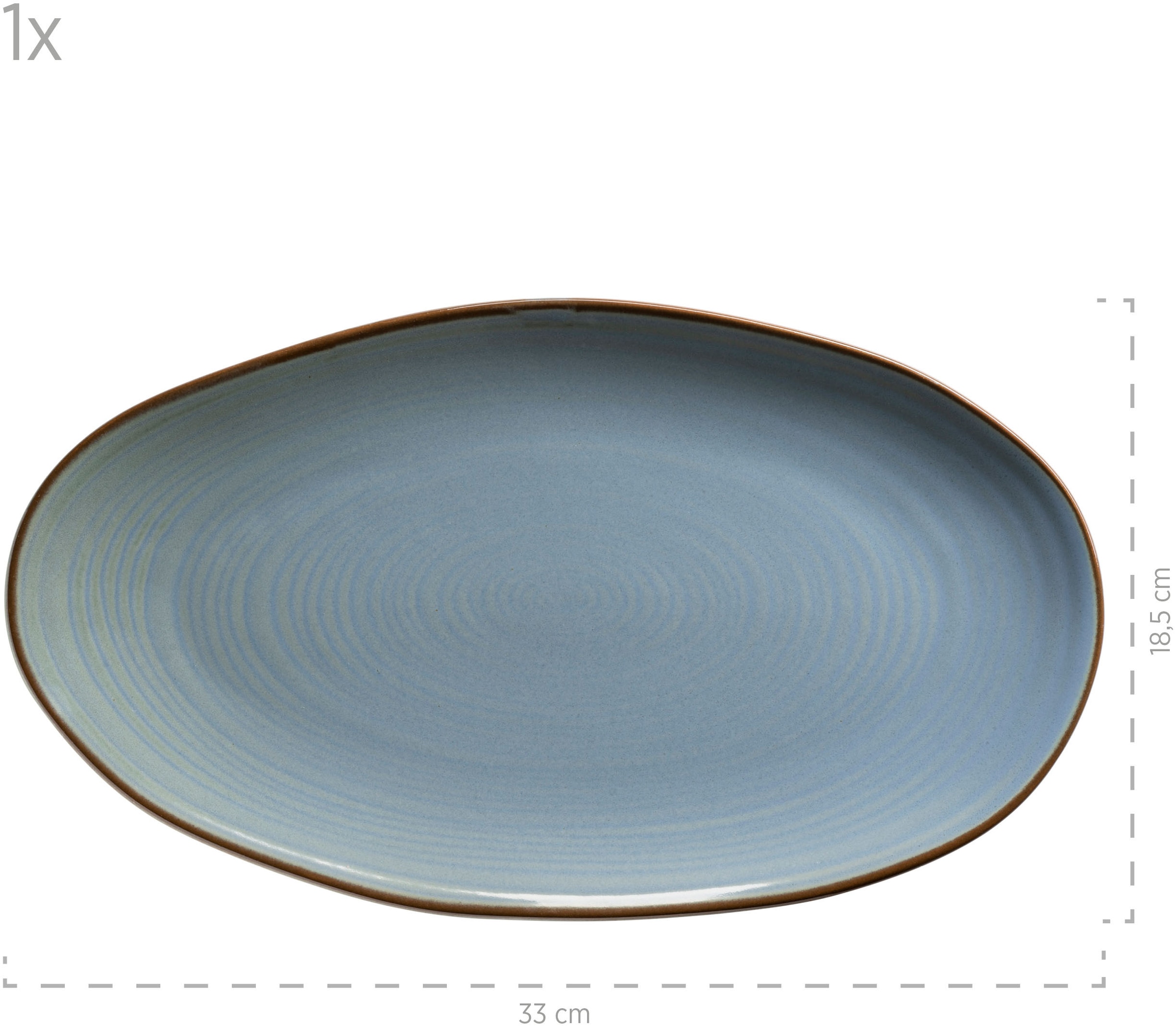 MÄSER Servierplatte »Nottingham, Servierplatten-Set, Steinzeug«