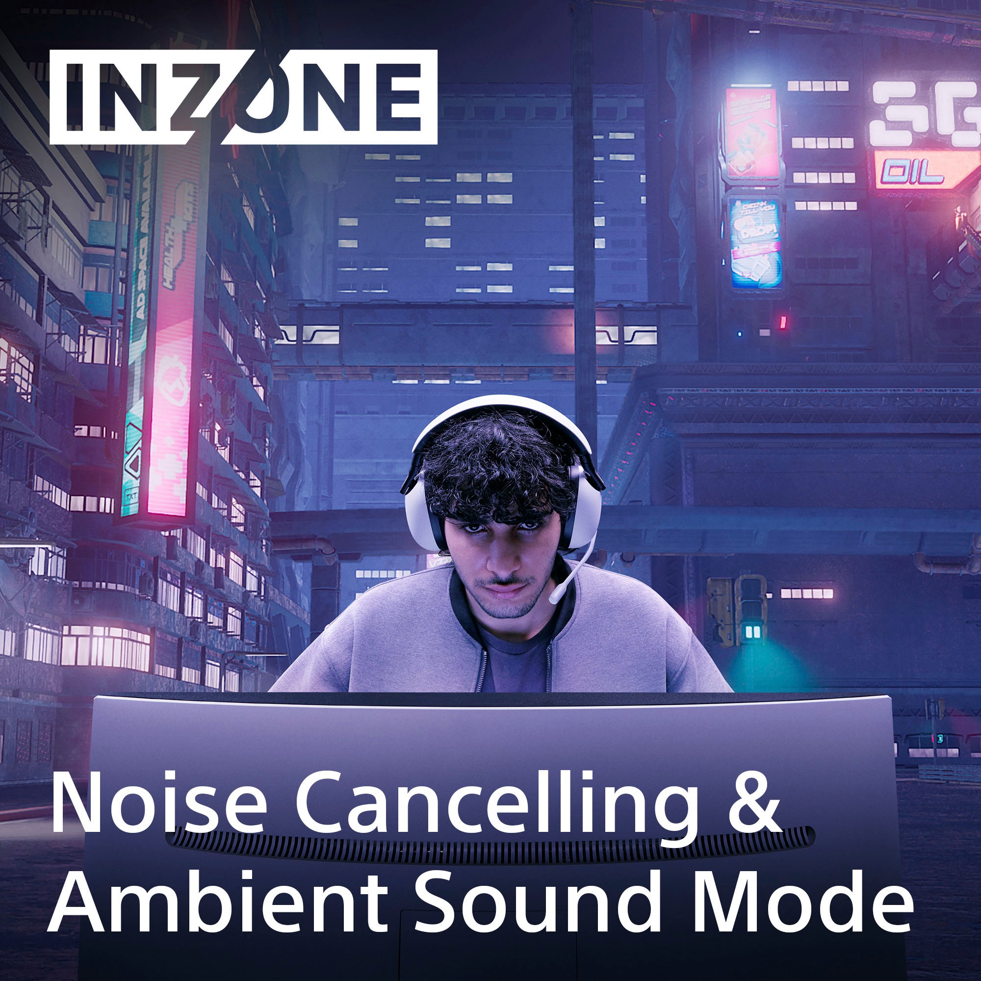 Sony Gaming-Headset »INZONE H9«, Bluetooth-Wireless, Active Noise Cancelling (ANC)-LED Ladestandsanzeige-Quick Attention Modus