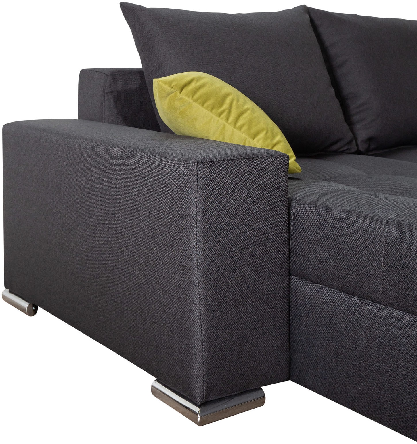 COLLECTION AB Wohnlandschaft »XL-Josy U-Form, Breite 313 cm, Flachgewebe, Struktur, Kunstleder«