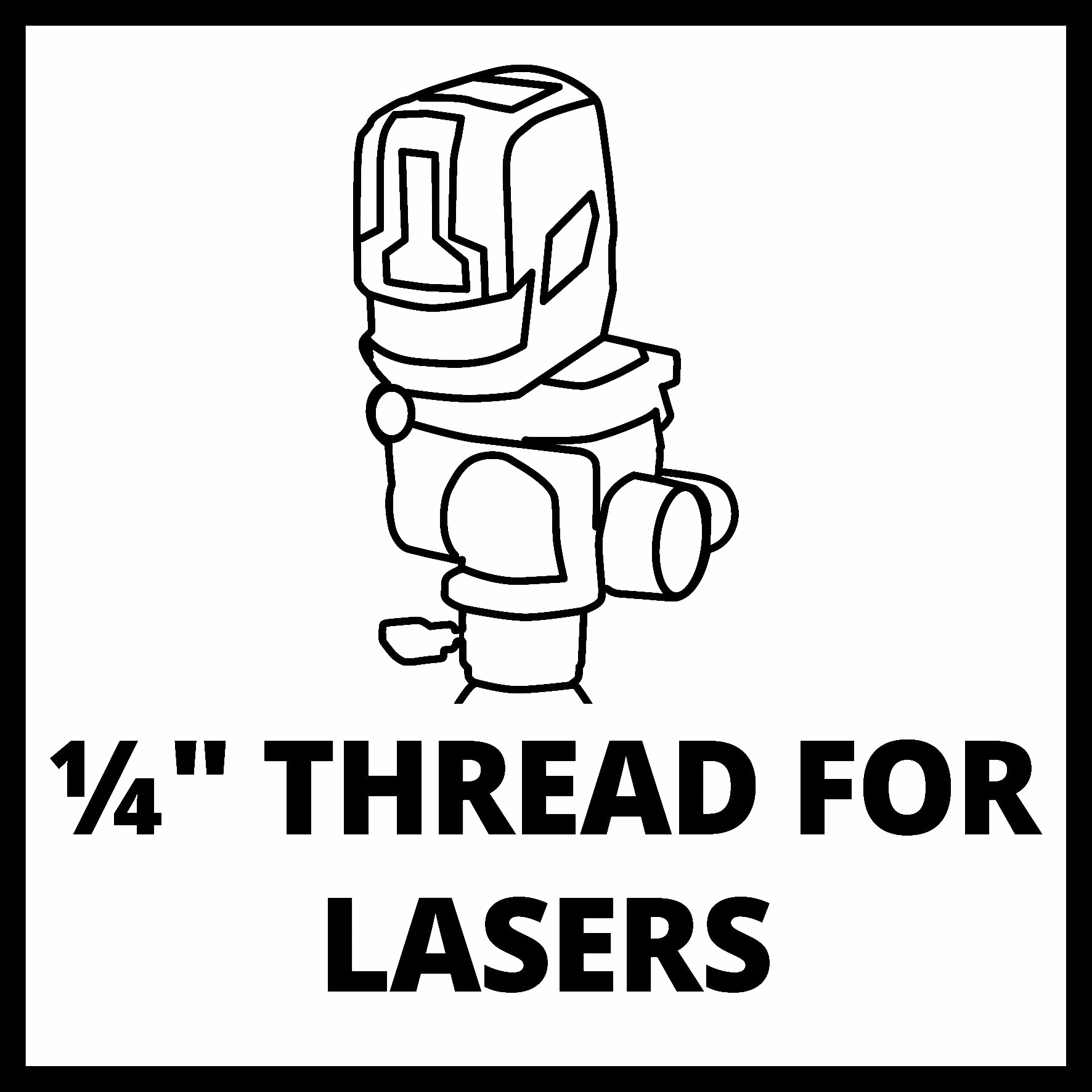 Einhell Adapter »Laser-Zubehör Tripod Laser Adapter 1/4"« integrierte Wasserwaage