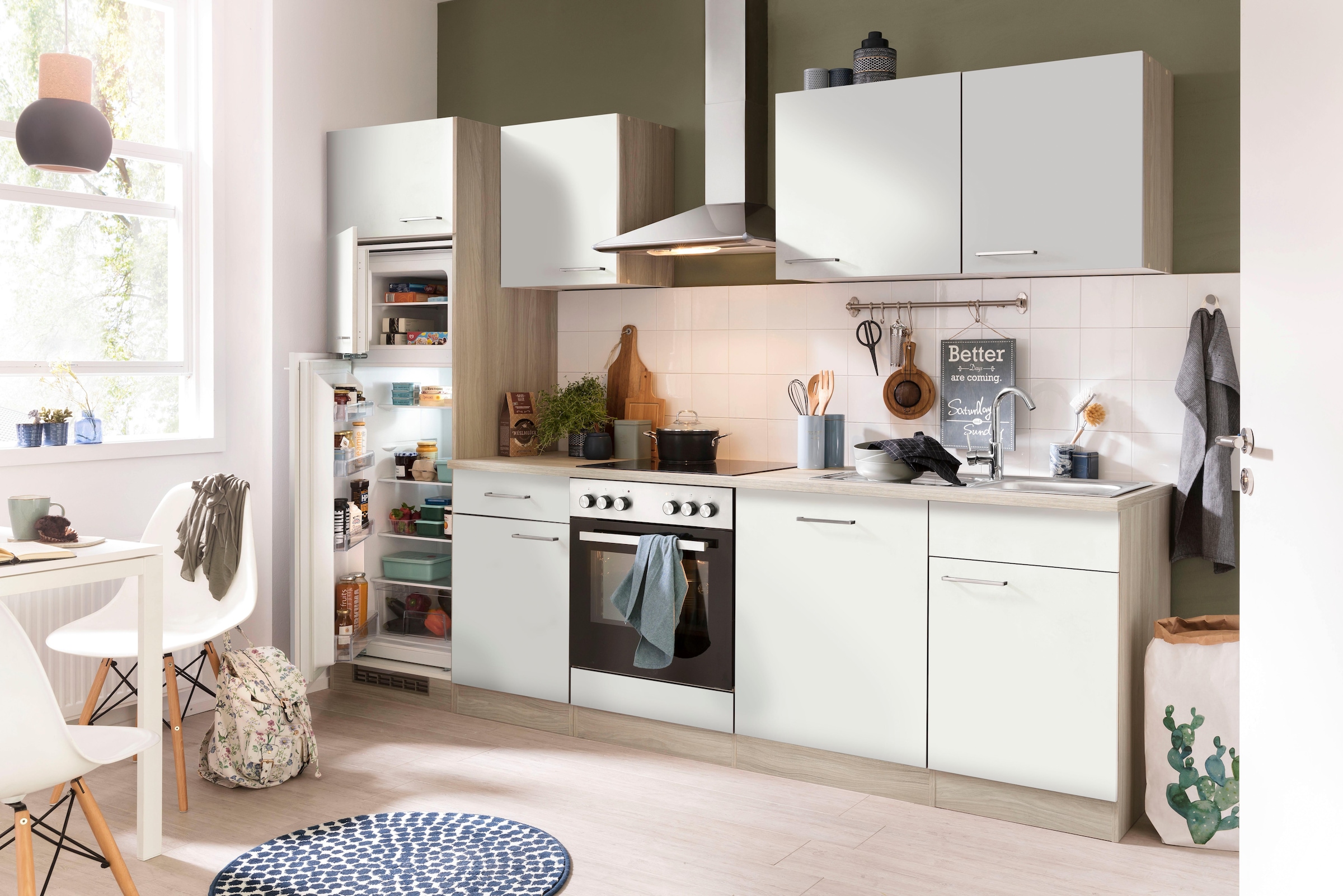 wiho Küchen kaufen cm E-Geräten, mit Küchenzeile Breite 280 »Zell«, online