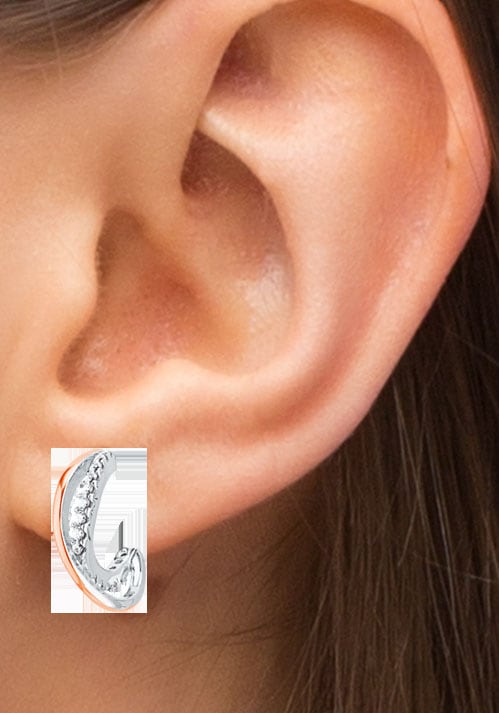 Amor Paar Creolen »2026195« mit Zirkonia (synth.)