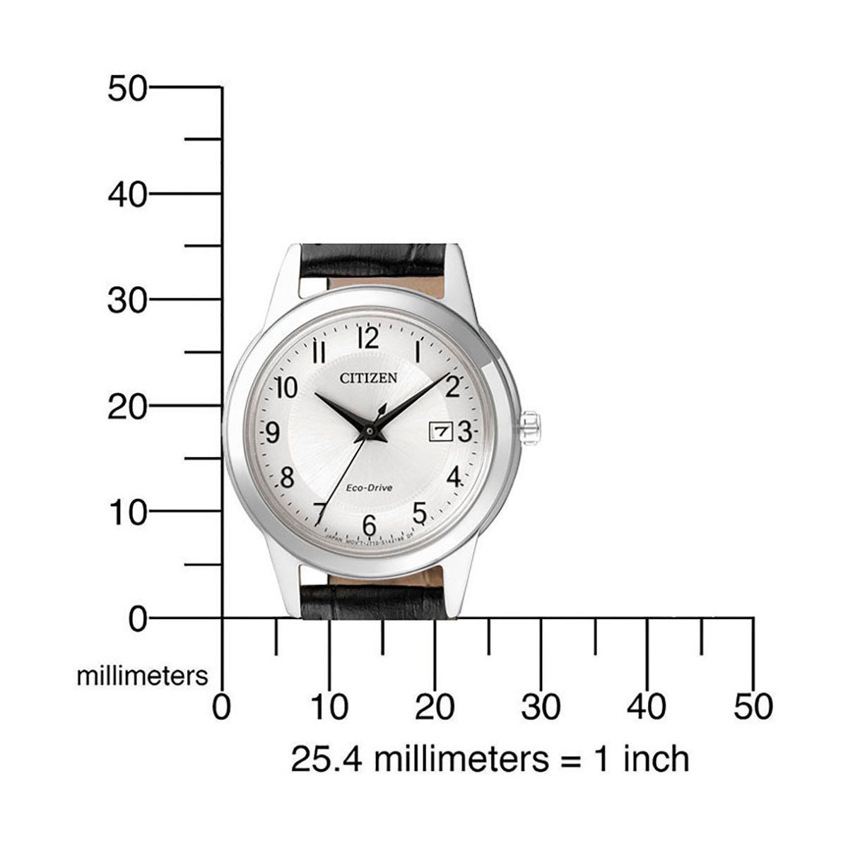 Citizen Solaruhr, Armbanduhr, Damenuhr, Datum, Lederarmband