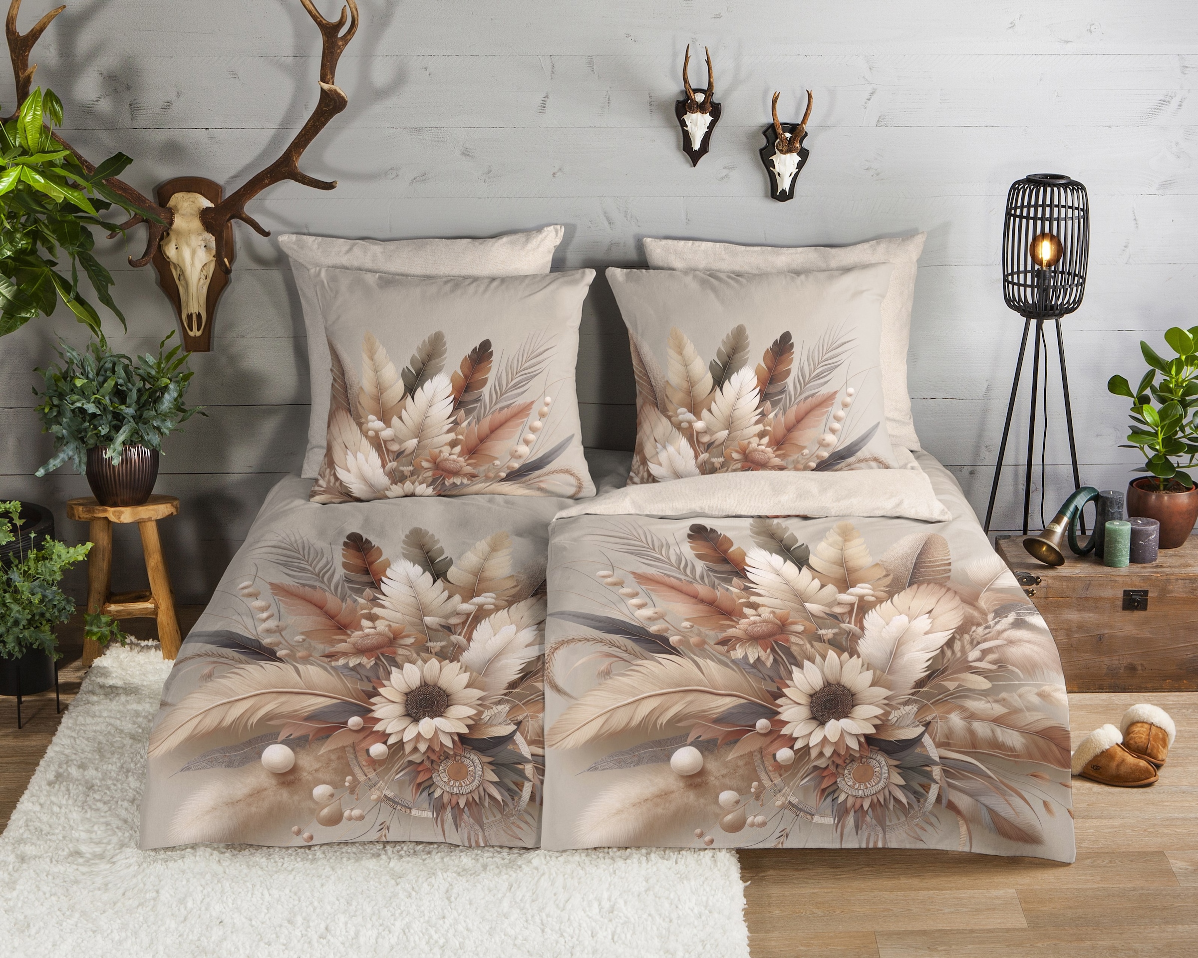 good morning Wendebettwäsche »Barro« 3 Stk. tlg. Flanell, Biber, Winter, Wa günstig online kaufen