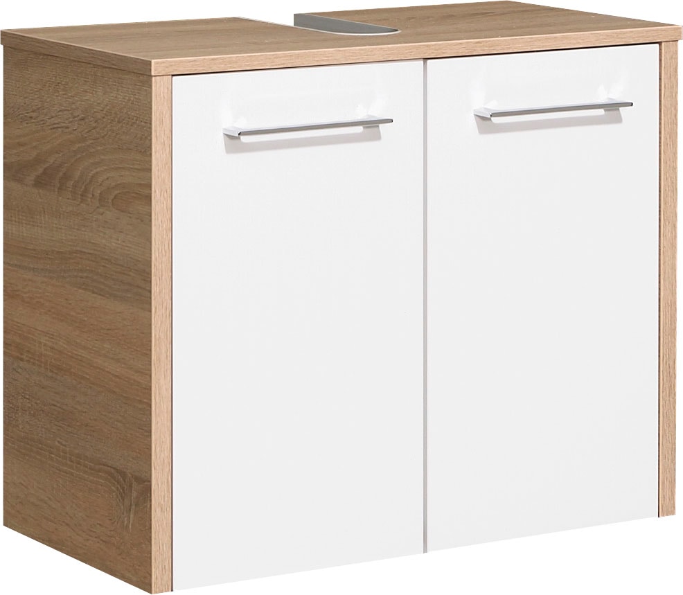 Saphir Badmöbel-Set »Quickset 382 4-teilig, Waschbeckenunterschrank mit LED-Spiegelschrank«, (4 St.), Unterschrank, Hängeschrank, inkl. Türdämpfer, 6 Türen, 1 Schublade