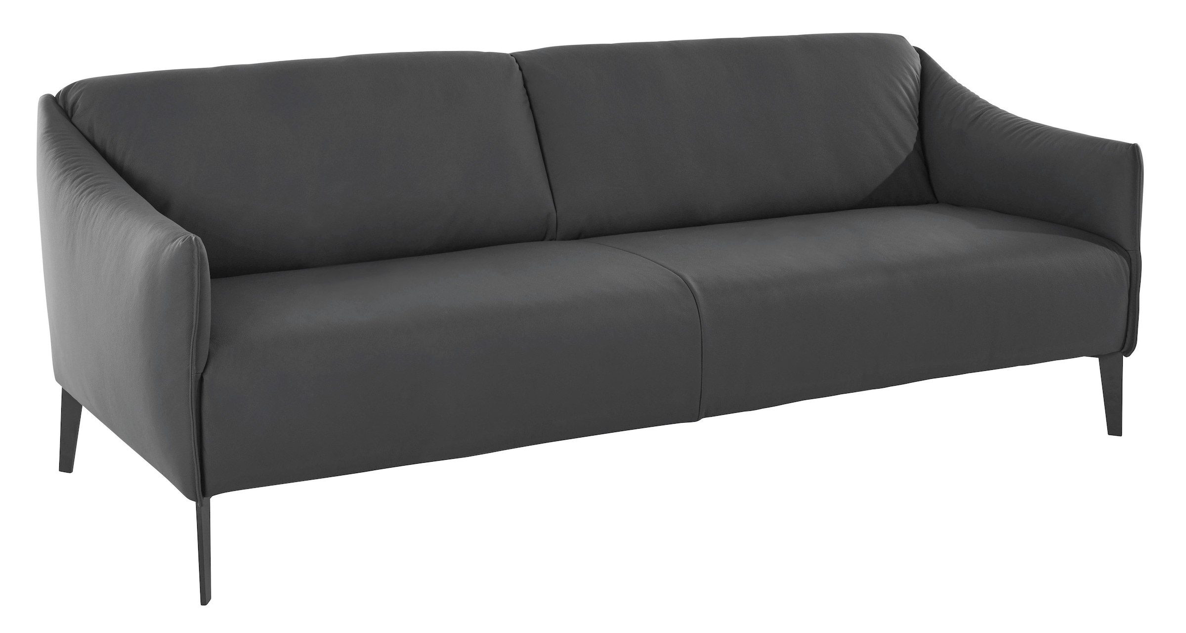 W.SCHILLIG 2,5-Sitzer »sally«, mit Metall-Winkelfüßen in Schwarz pulverbeschichtet, Breite 194 cm