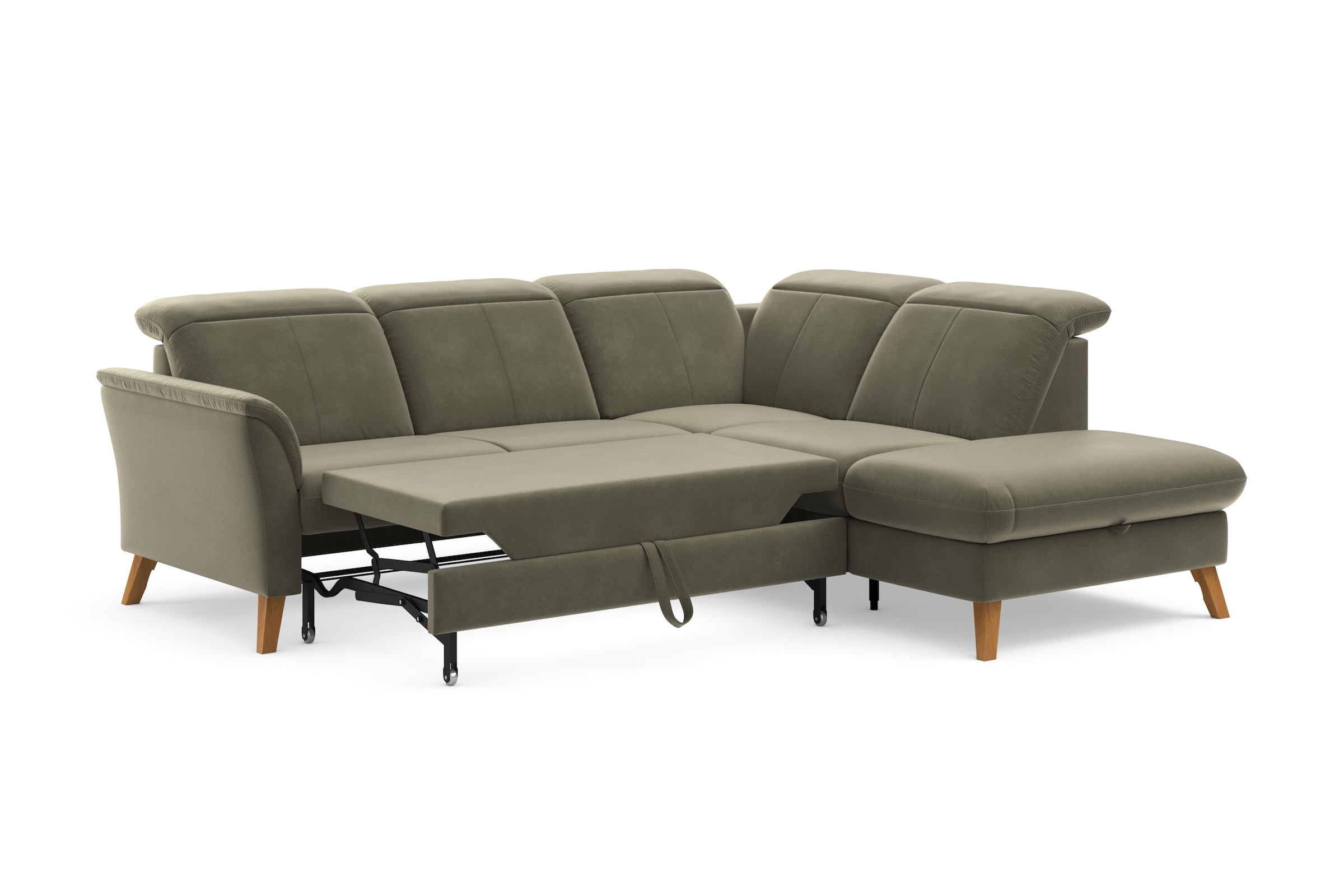 sit&more Ecksofa »Romero L-Form«, wahlweise mit oder ohne TV-Funktion, Bettfunktion, Bettkasten