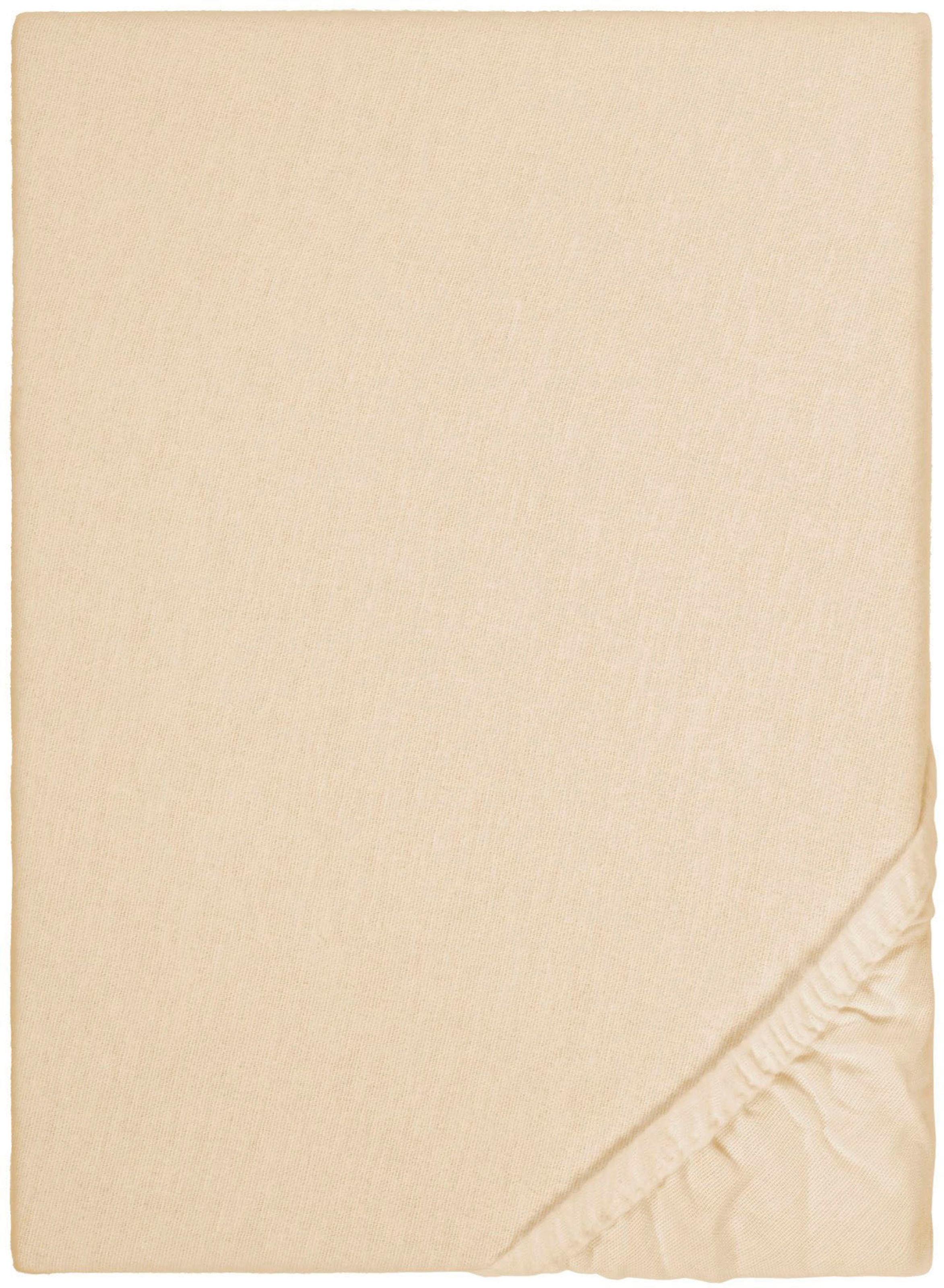 Biberna Spannbettlaken »Biber in Gr. 90x200, 140x200 oder 180x200 cm«, aus Baumwolle, für Matratzen bis 22 cm Höhe, Winter, Bettlaken