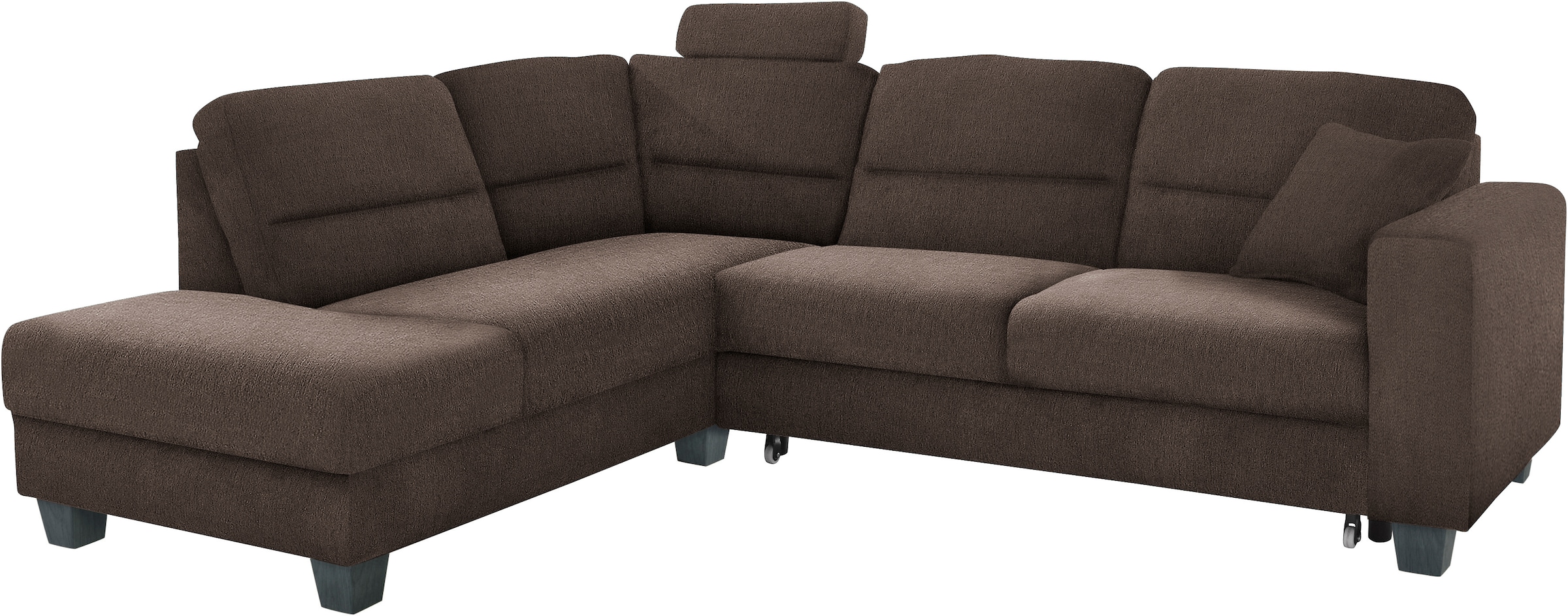 TRENDMANUFAKTUR Ecksofa »Chamber, zeitlos&modern, hoher Sitzkomfort, Breite 245cm, L-Form« wahlweise mit Schlaffunktion