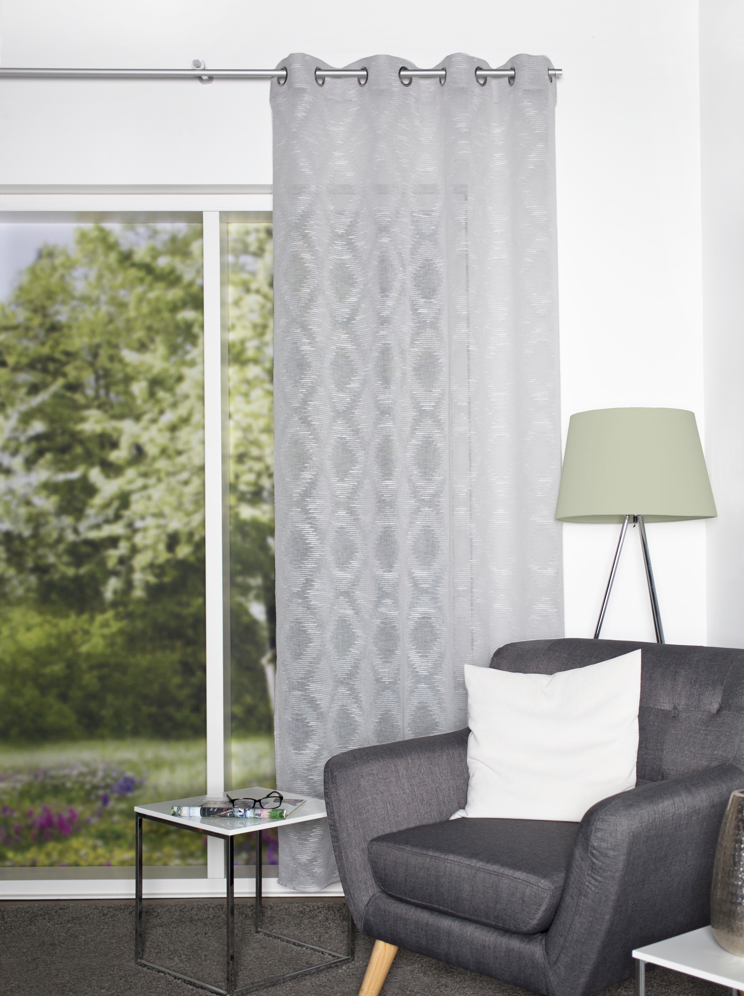 HOME WOHNIDEEN Vorhang »FAJOLLE«, (1 St.), Ösenschal Leinenoptik Scherlimus günstig online kaufen