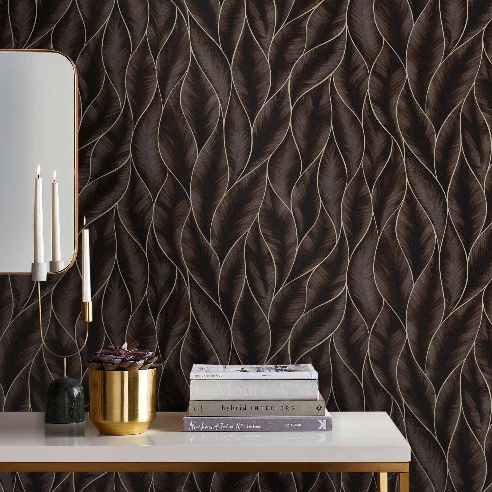 WOW Vliestapete »Subtil Blätter bronze« botanisch geprägt FSC® zertifiziert günstig online kaufen