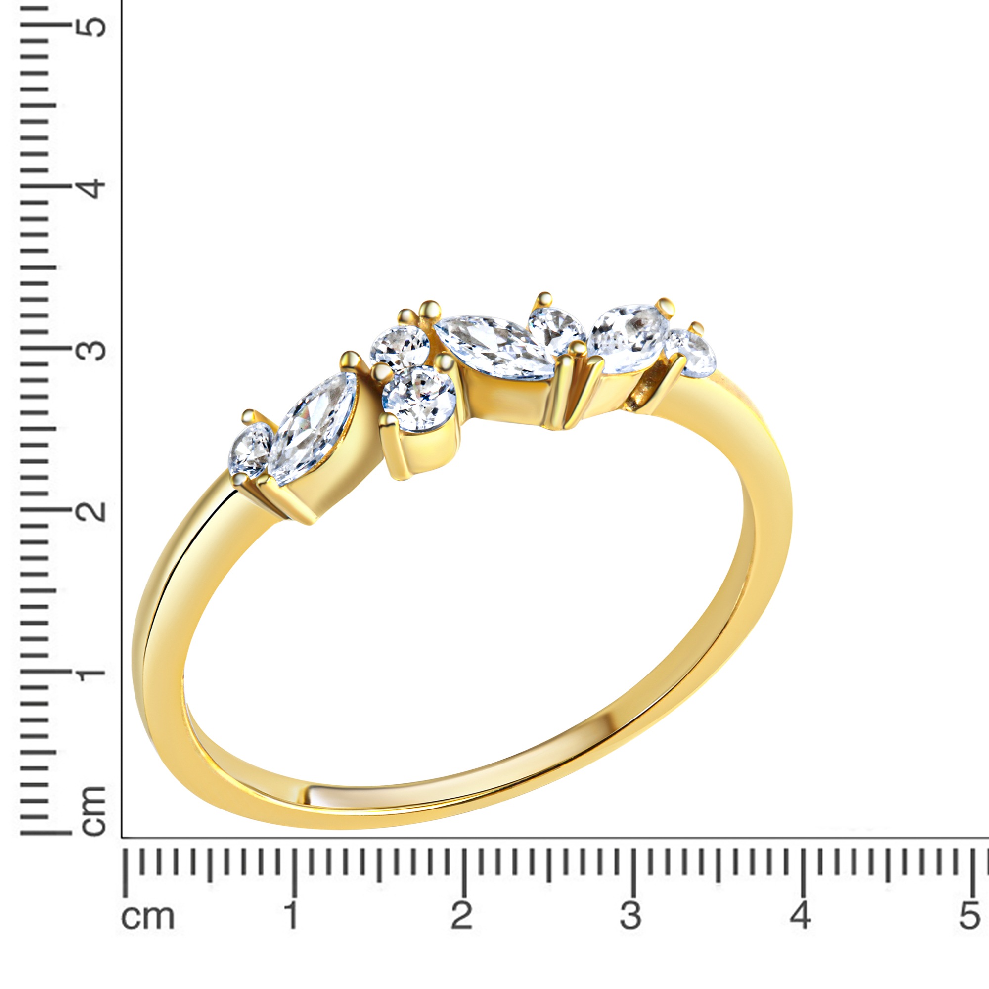CELESTA Fingerring »375/- Gelbgold Zirkonia«