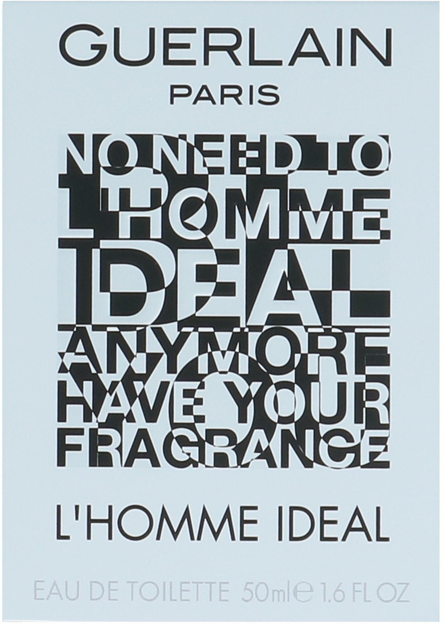 GUERLAIN Eau de Toilette »L' Homme Ideal«, Würziger Herrenduft mit Zitrus, Rosmarin, Amaretto-Note und Mandeln.