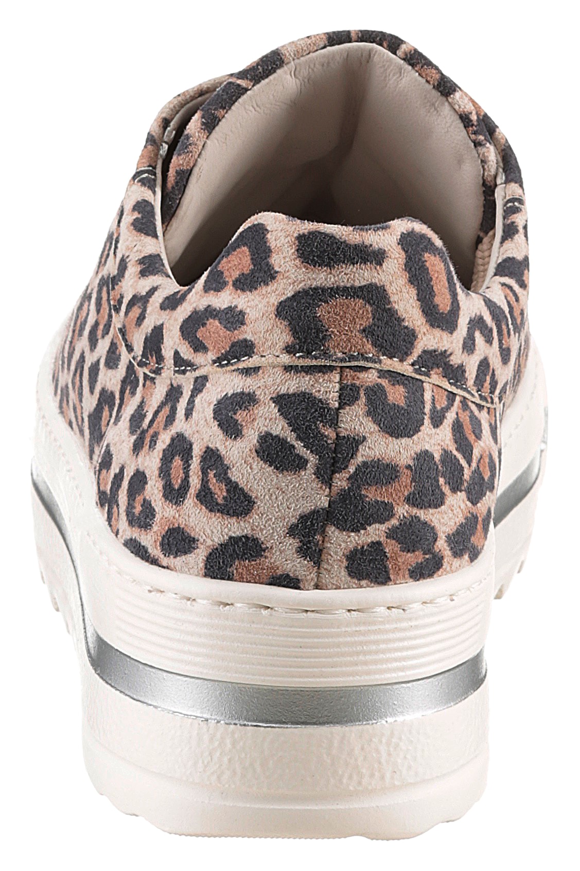 Gabor Plateausneaker »FLORENZ«, Freizeitschuh, Halbschuh, Schnürer, modischer Leo-Look, Weite G