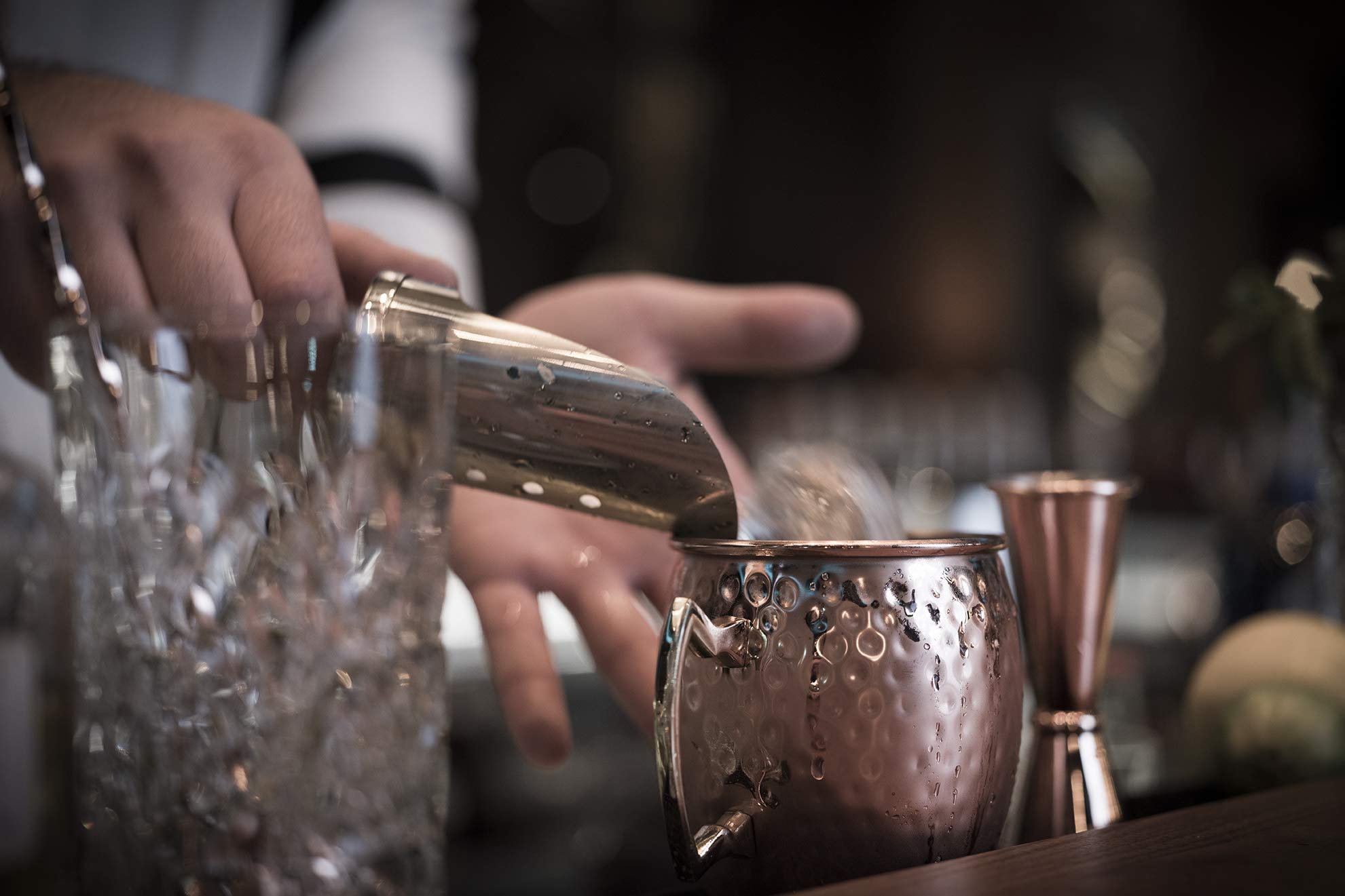 Buddy's Cocktail-Set »Buddy´s Bar«, (Set, 5 tlg.), 2 x 500 ml Becher, 27 cm Barlöffel, 5 cl Barmaß & schw. Limettenpresse