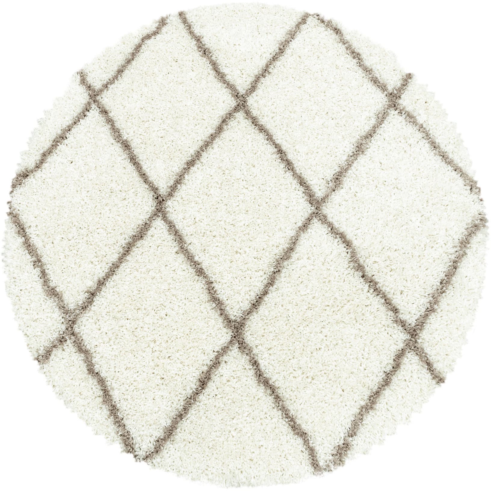 Ayyildiz Teppiche Hochflor-Teppich »ALVOR 3401«, rund, 50 mm Höhe, Shaggy, günstig online kaufen