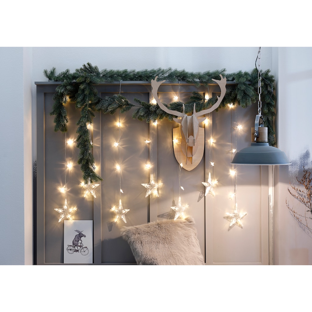 BONETTI LED-Lichtervorhang »Sterne, Weihnachtsdeko aussen«