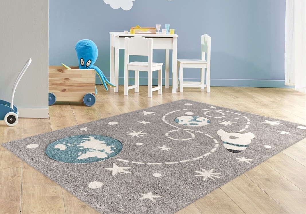 Arte Espina Kinderteppich »Amigo 530«, rechteckig, 15 mm Höhe, Weltall Rake günstig online kaufen