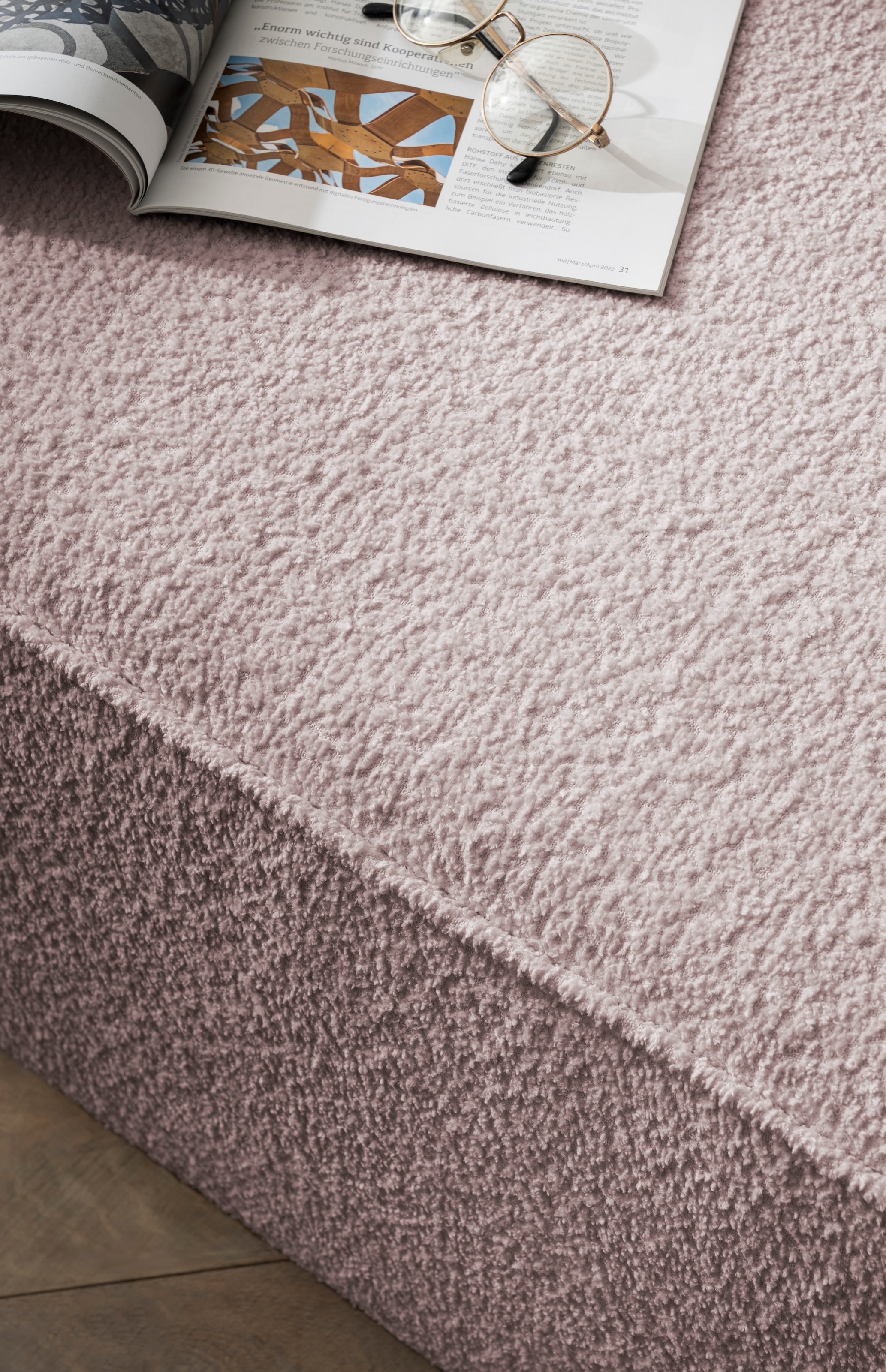 LeGer Home by Lena Gercke 2,5-Sitzer »ISALIE, rundes Loungesofa, mit Kissen, perfekt gepolstert«, moderne Stoffe, mit 4 Zierkissen, extra große Sitzfläche