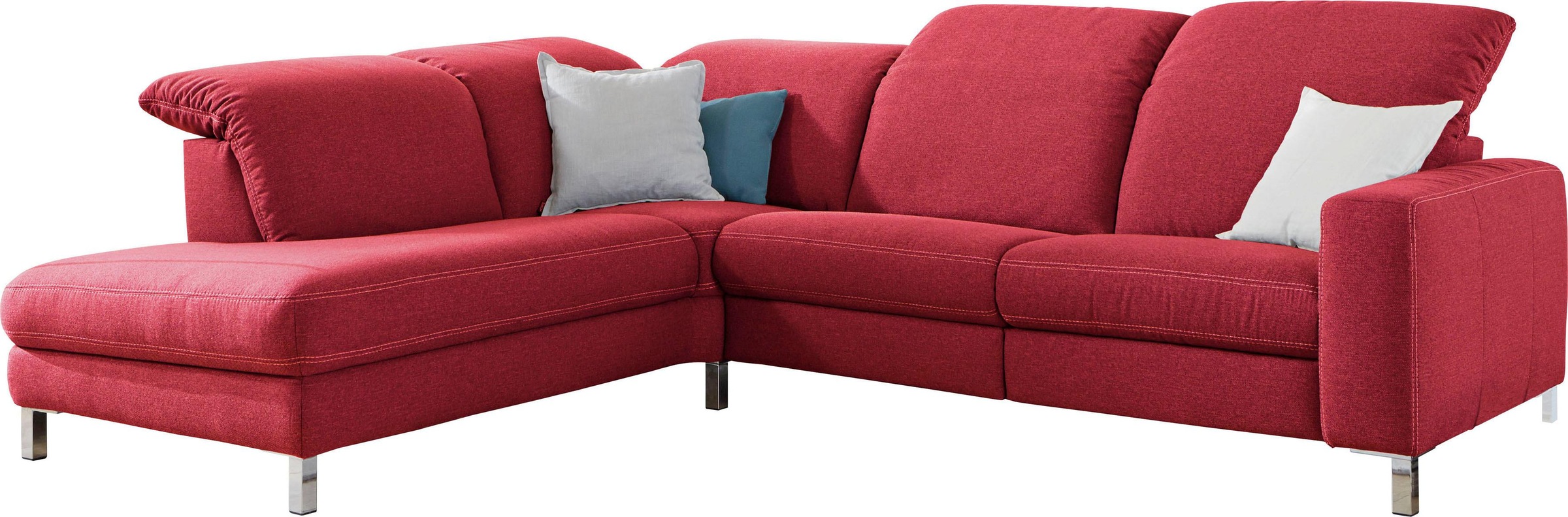 3C Candy Ecksofa »Homely bequem und komfortabel, mit verstellbaren Kopfteil günstig online kaufen