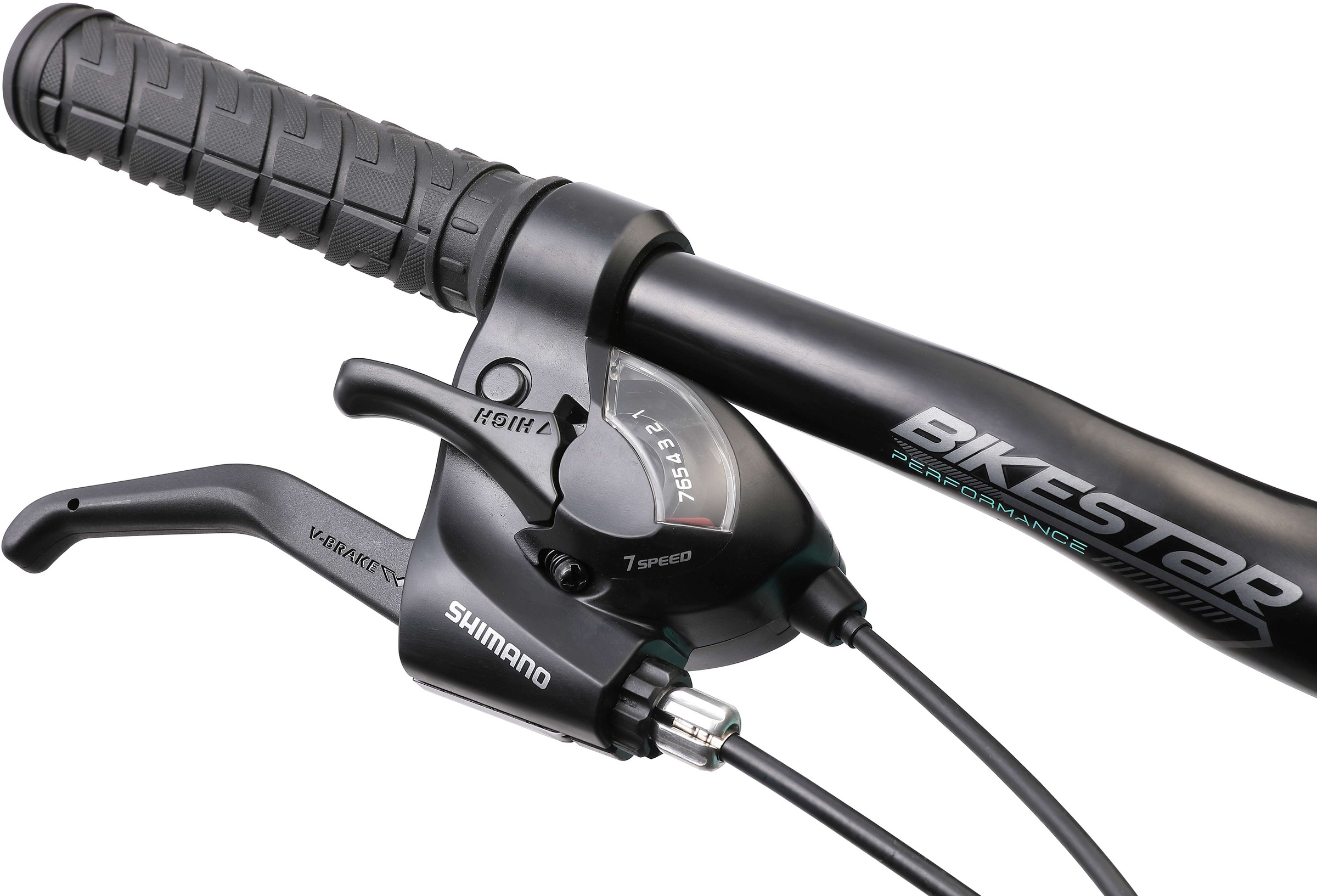 Bikestar Mountainbike 21 Gang Shimano RD-TY300 Schaltwerk Kettenschaltung für Damen und Herren, Kettenschaltung