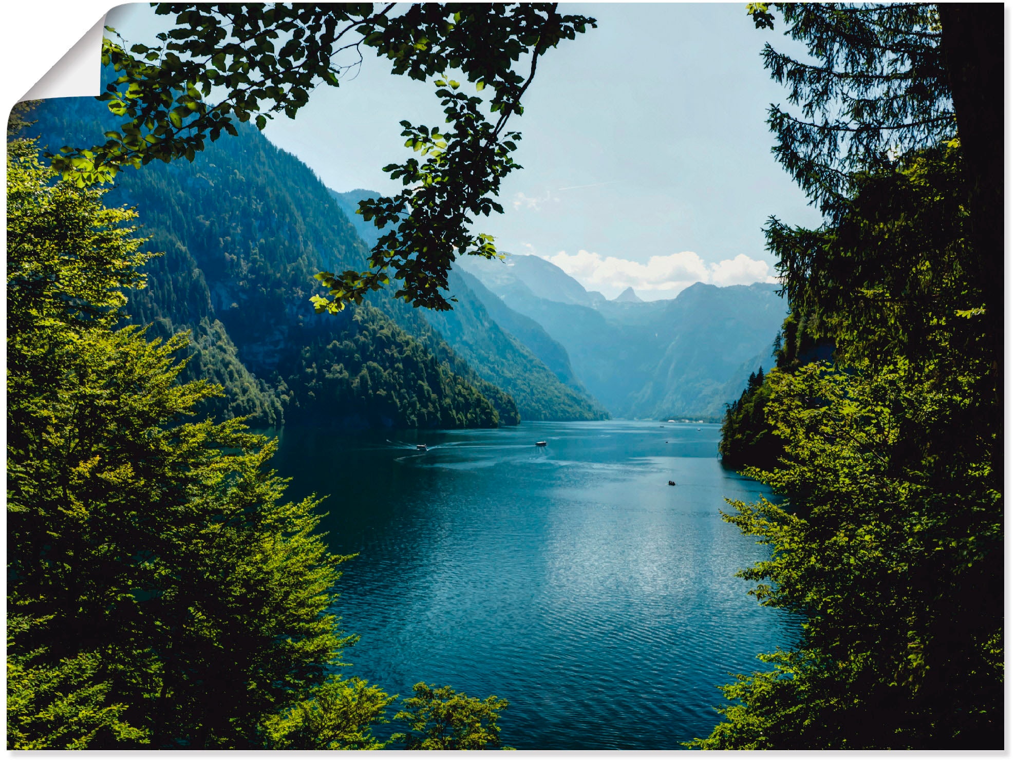 Artland Wandbild »Malerwinkel Königssee- Alpen« Berge 1 Stk. tlg. als Leinw günstig online kaufen