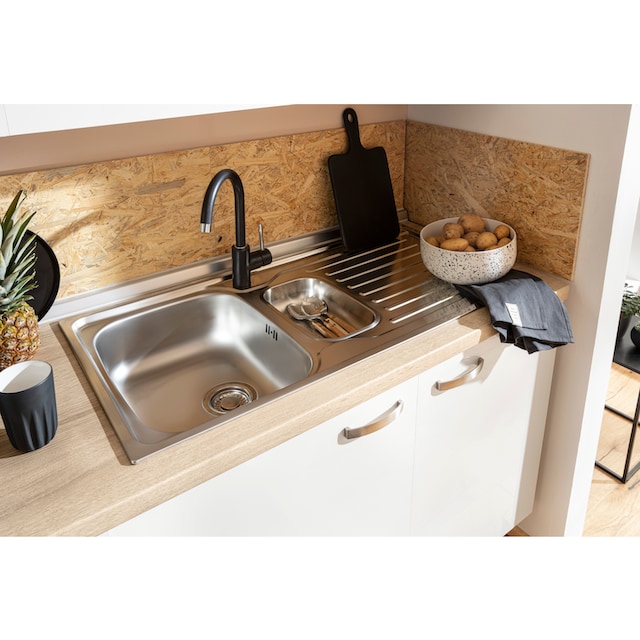 OPTIFIT Küchenzeile »Cara, Breite 400 cm,«, mit HANSEATIC-E-Geräten,  Induktions-Kochfeld, Soft-Close-Funktion auf Rechnung kaufen