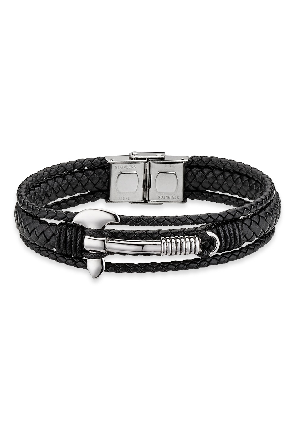 Bruno Banani Lederarmband »Schmuck Geschenk, Armkette Axt Lederband breit S günstig online kaufen