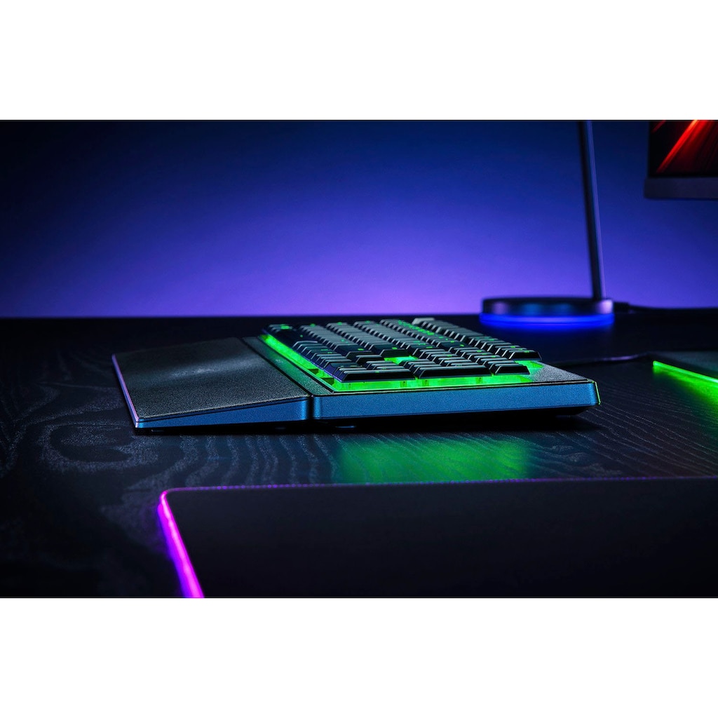 RAZER Gaming-Tastatur »Ornata V3 X«, (Handgelenkauflage-USB-Anschluss-UV-Schutzbeschichtung-Ziffernblock-ergonomische Form)