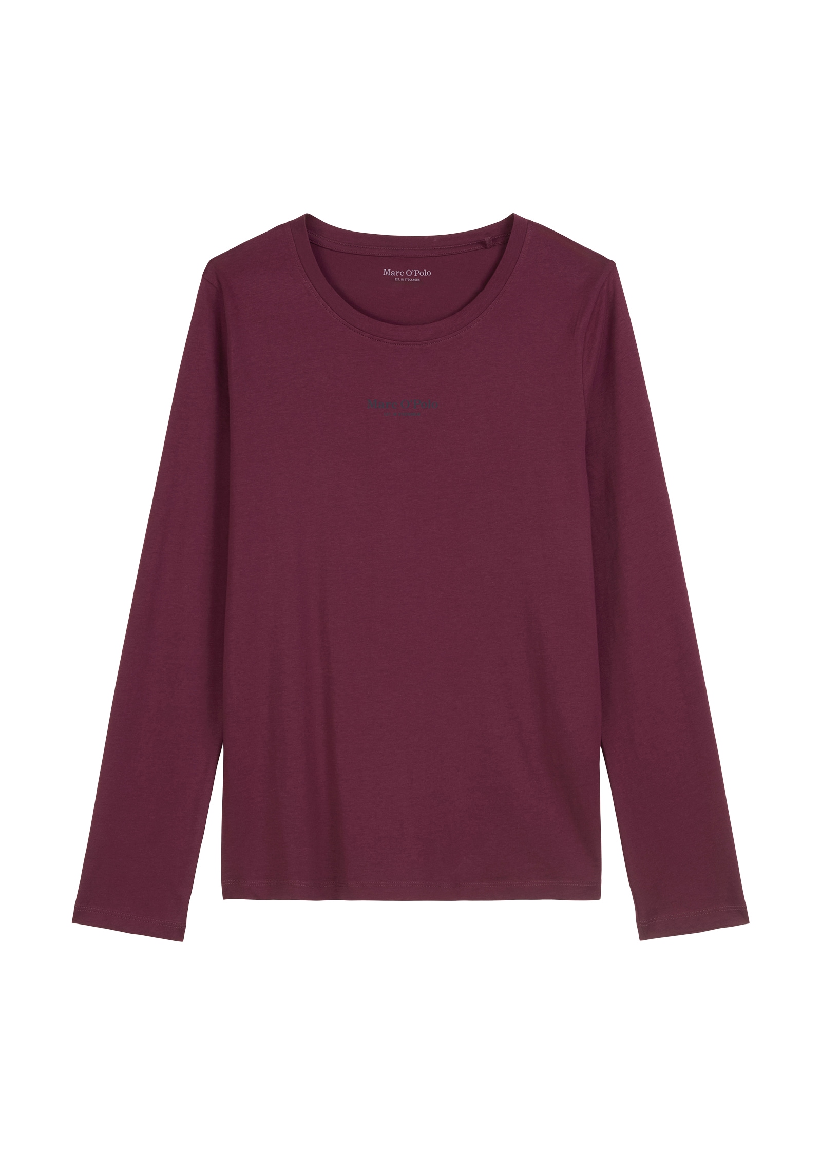 Marc O'Polo Langarmshirt, Rundhalsausschnitt, langärmelig, leicht