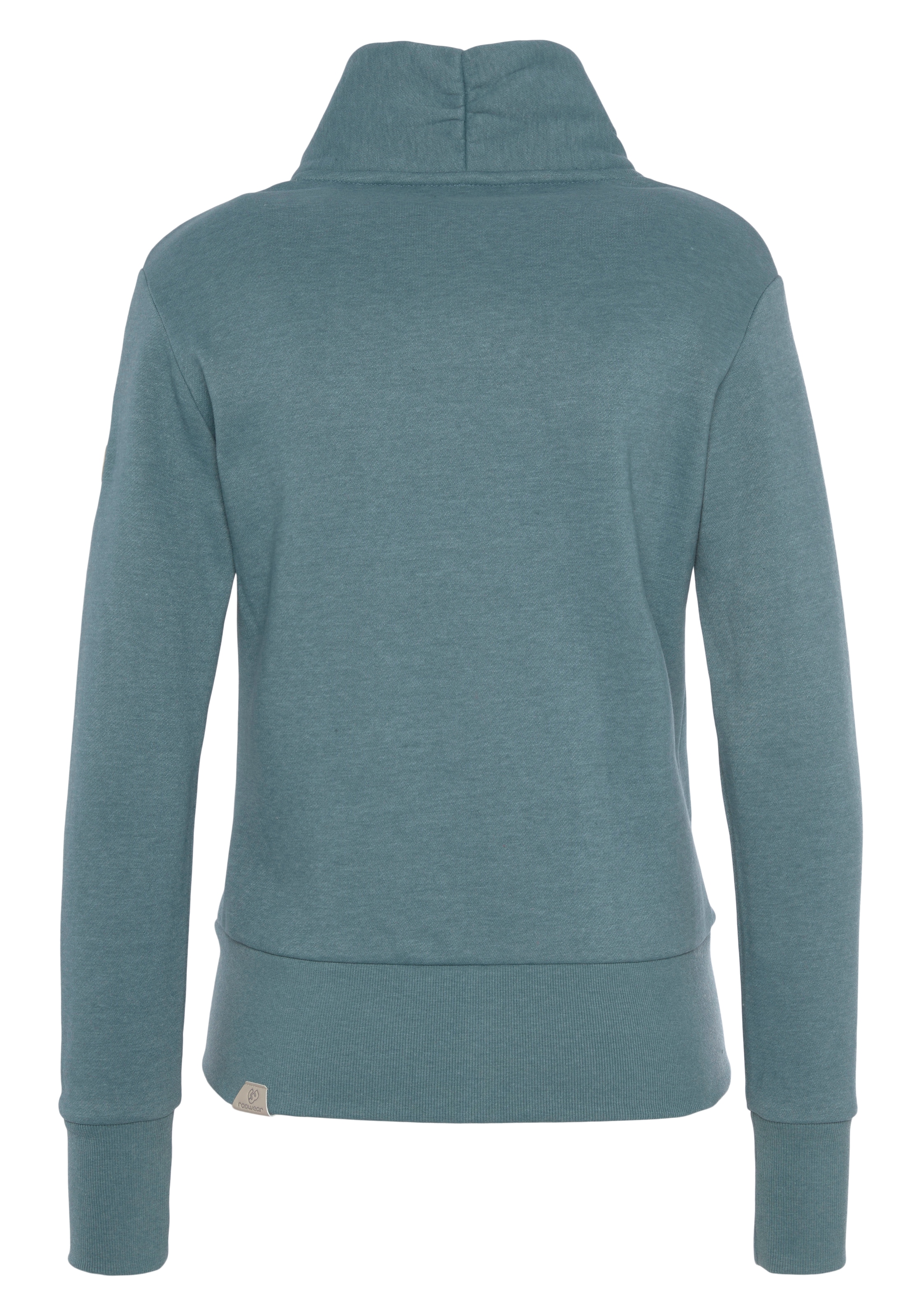 Ragwear Sweatshirt »ALIZZE«, mit asymetrischem Reißverschluss und Schalkragen