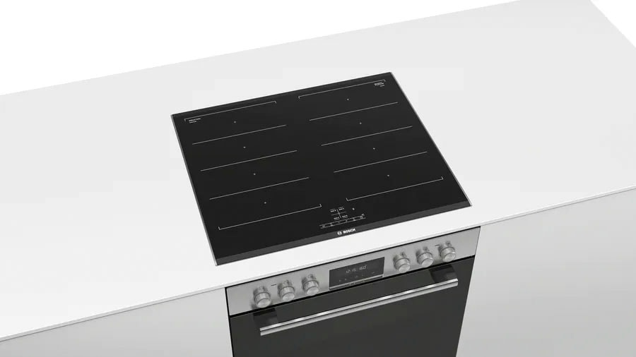 BOSCH Induktions Herd-Set »HEH579CS6«, mit Backwagen, Pyrolyse-Selbstreinigung