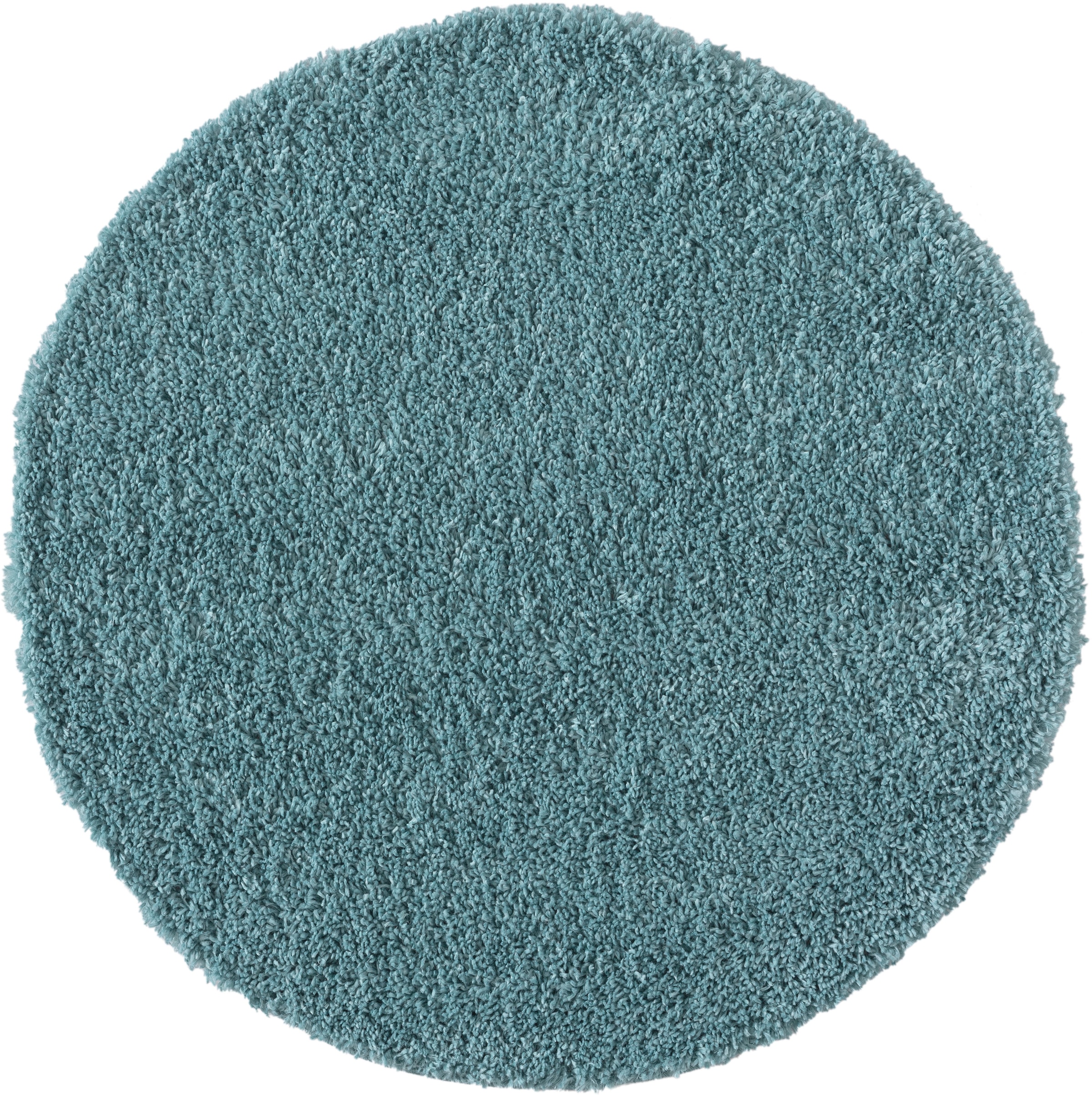 Myflair Möbel & Accessoires Hochflor-Teppich »My Shaggy«, rund, 37 mm Höhe, Shaggy, Uni Farben, leicht glänzend, Microfaser, extra flauschig