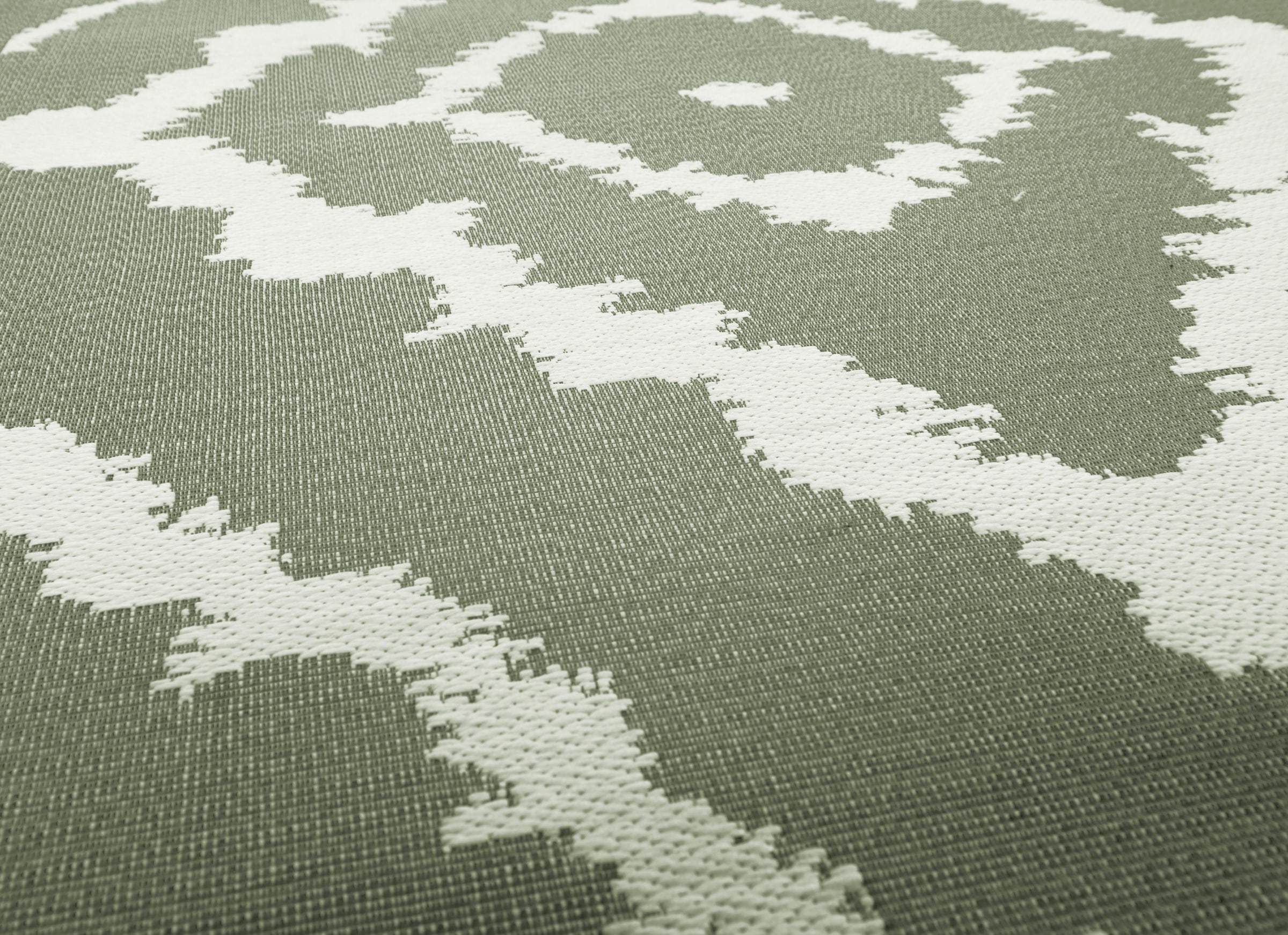TOM TAILOR HOME Teppich »Garden Pattern«, rechteckig, 3 mm Höhe, Flachgewebe, modernes Rauten Design, In- und Outdoor geeignet