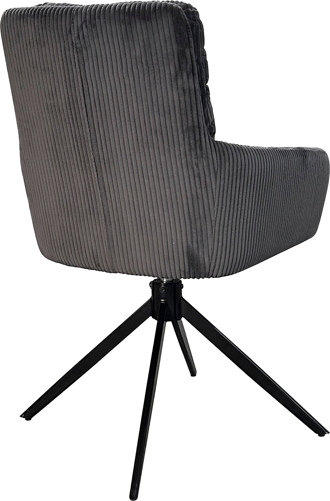 byLIVING Esszimmerstuhl »Pura (2er-Set)«, (Set), Sitzschale 360°drehbar, Metall schwarz, Armlehnstuhl, diverse Farben