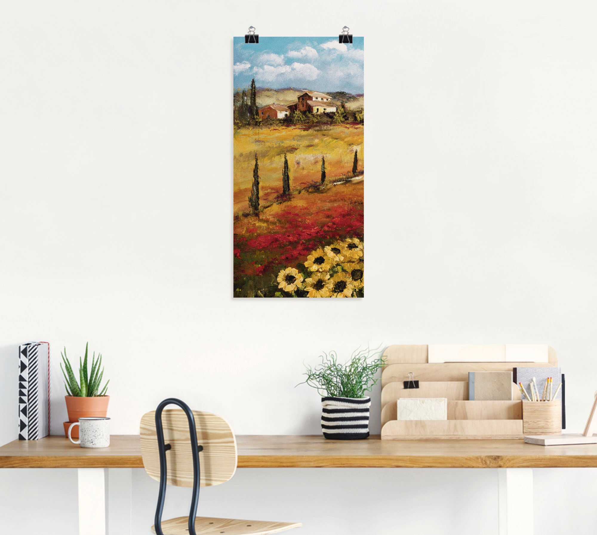 Artland Wandbild »Toskana«, Europa, (1 St.), als Leinwandbild, Wandaufkleber oder Poster in versch. Größen