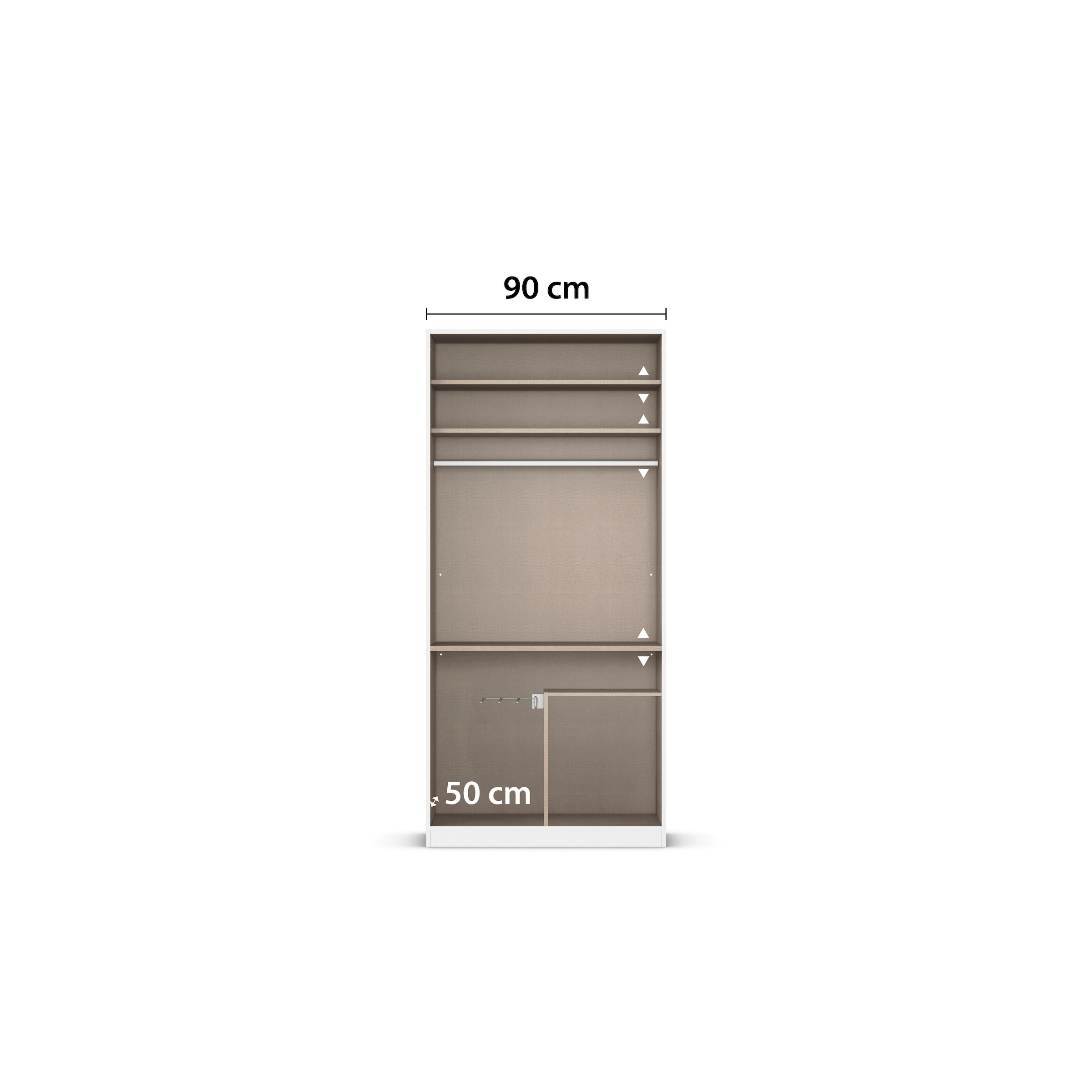 rauch Kleiderschrank »Marlene«, (in 3 verschiedenen Ausstattungen BASIC/CLASSIC/PREMIUM), in 3 Breiten 91/136/181 cm im Landhaus-Stil MADE IN GERMANY