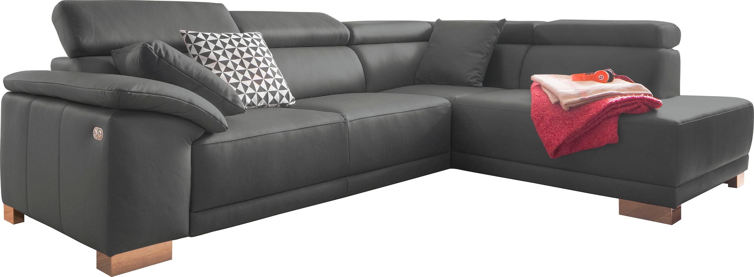 3C Candy Ecksofa »Menorca modern und bequem, OTTOs Choice, L-Form«, Kopftei günstig online kaufen
