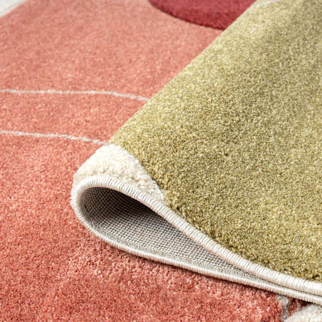 Carpet City Teppich »BONITO 7158«, rechteckig, 11 mm Höhe, Läufer, Flachflor, Hochtief-Muster/ 3D-Effekt, Geo-Muster, Wohnzimmer