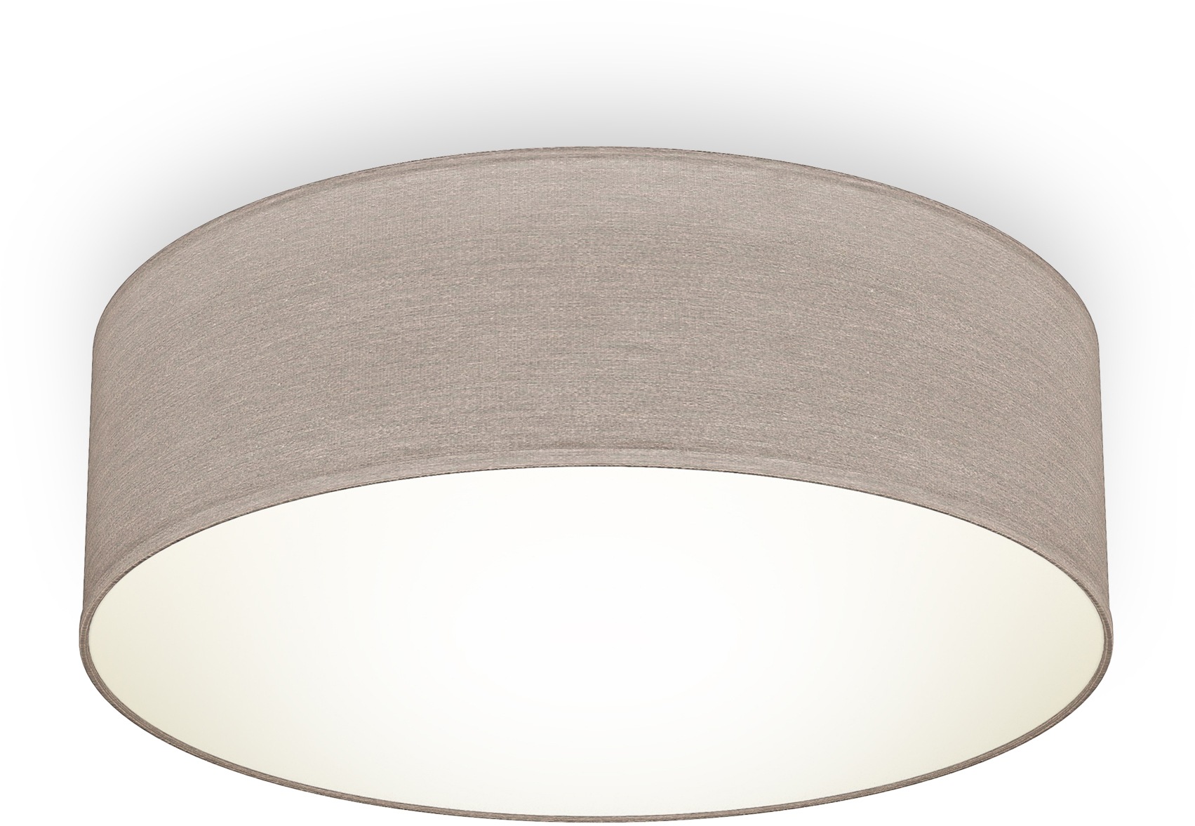 B.K.Licht LED Deckenleuchte, 1 flammig, Leuchtmittel E27 | ohne Leuchtmittel, Deckenlampe, Textil Lampenschirm, E27, Schlafzimmer, Wohnzimmer