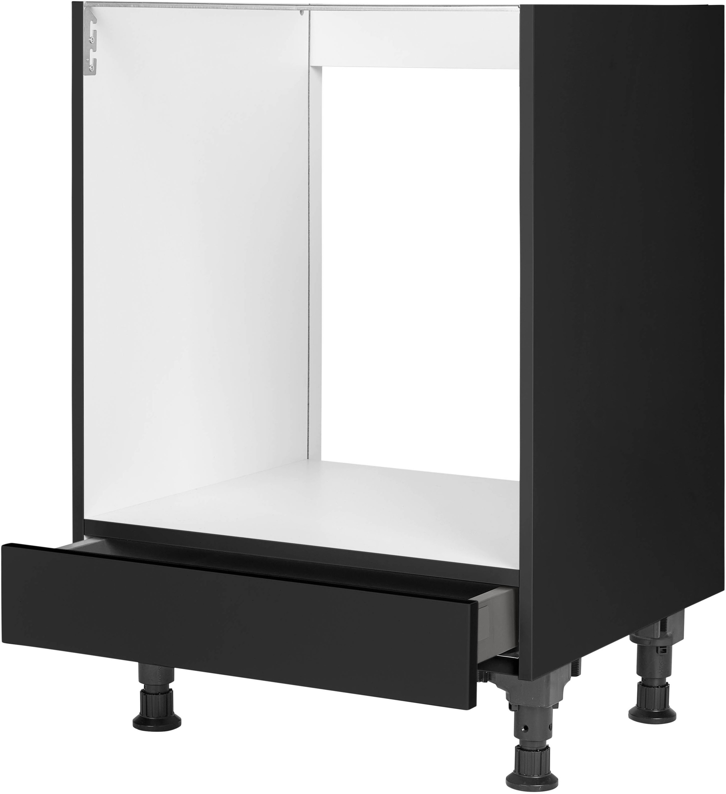 nobilia® Herdumbauschrank »"Touch", vormontiert, mit höhenverstellbaren Sockelfüßen,« mit Backofenschublade, Breite 60 cm