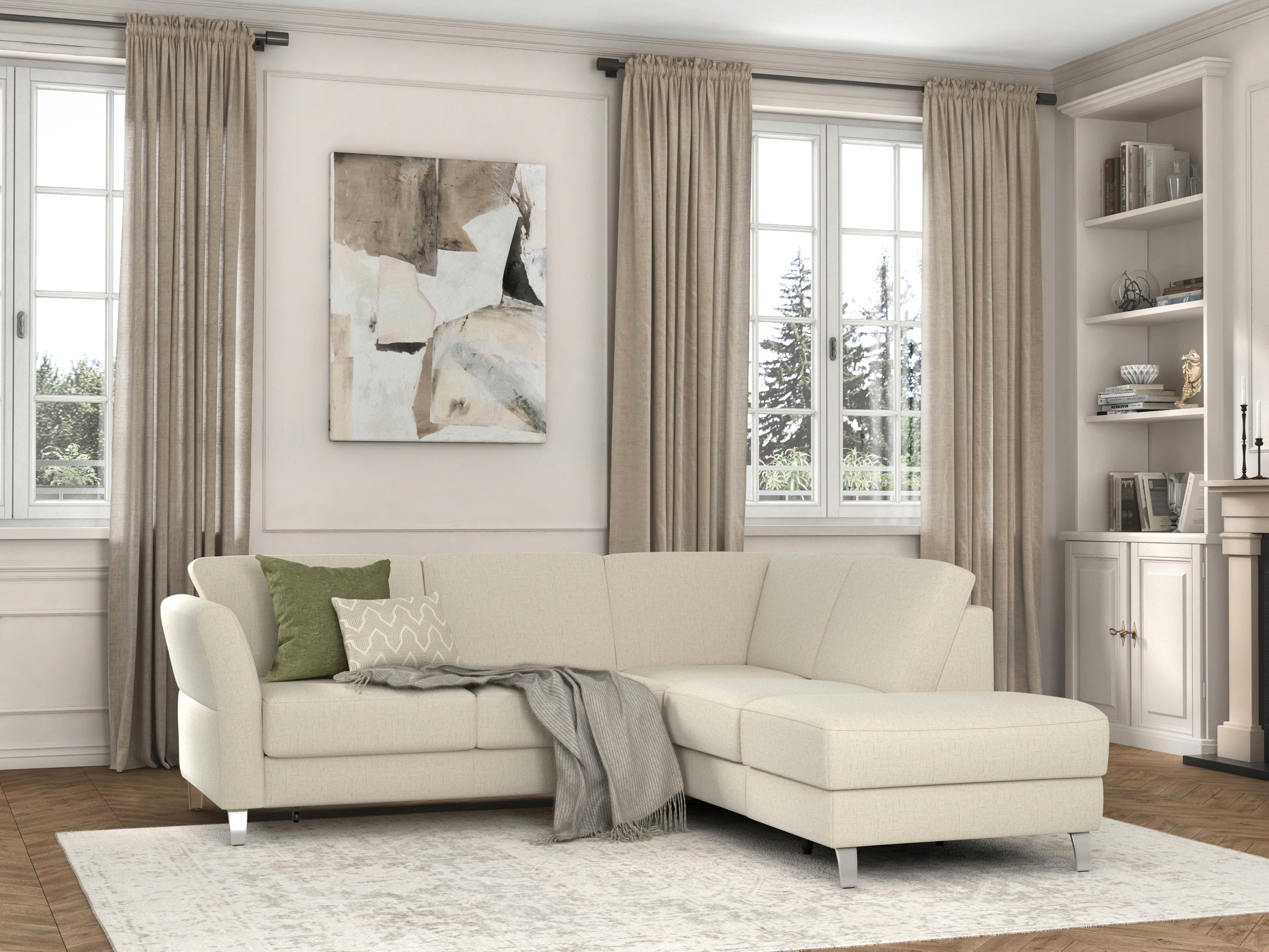 sit&more Ecksofa "Visby L-Form" Wahlweise mit Bettfunktion und Stauraum, fr günstig online kaufen