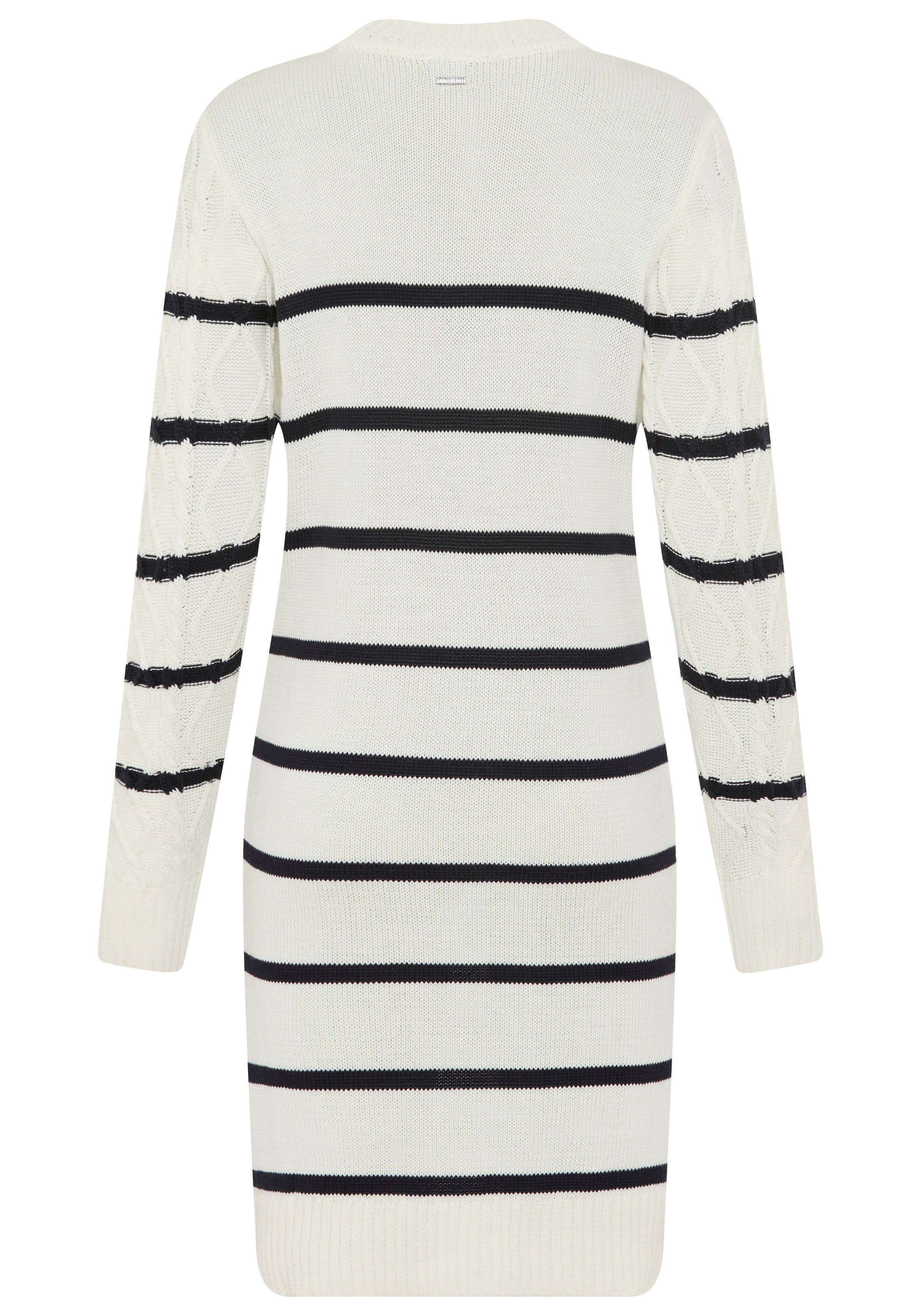 Laura Scott Strickkleid Ohne Taschen mit Zopfstrickmuster und Zierknöpfen - NEUE KOLLEKTION