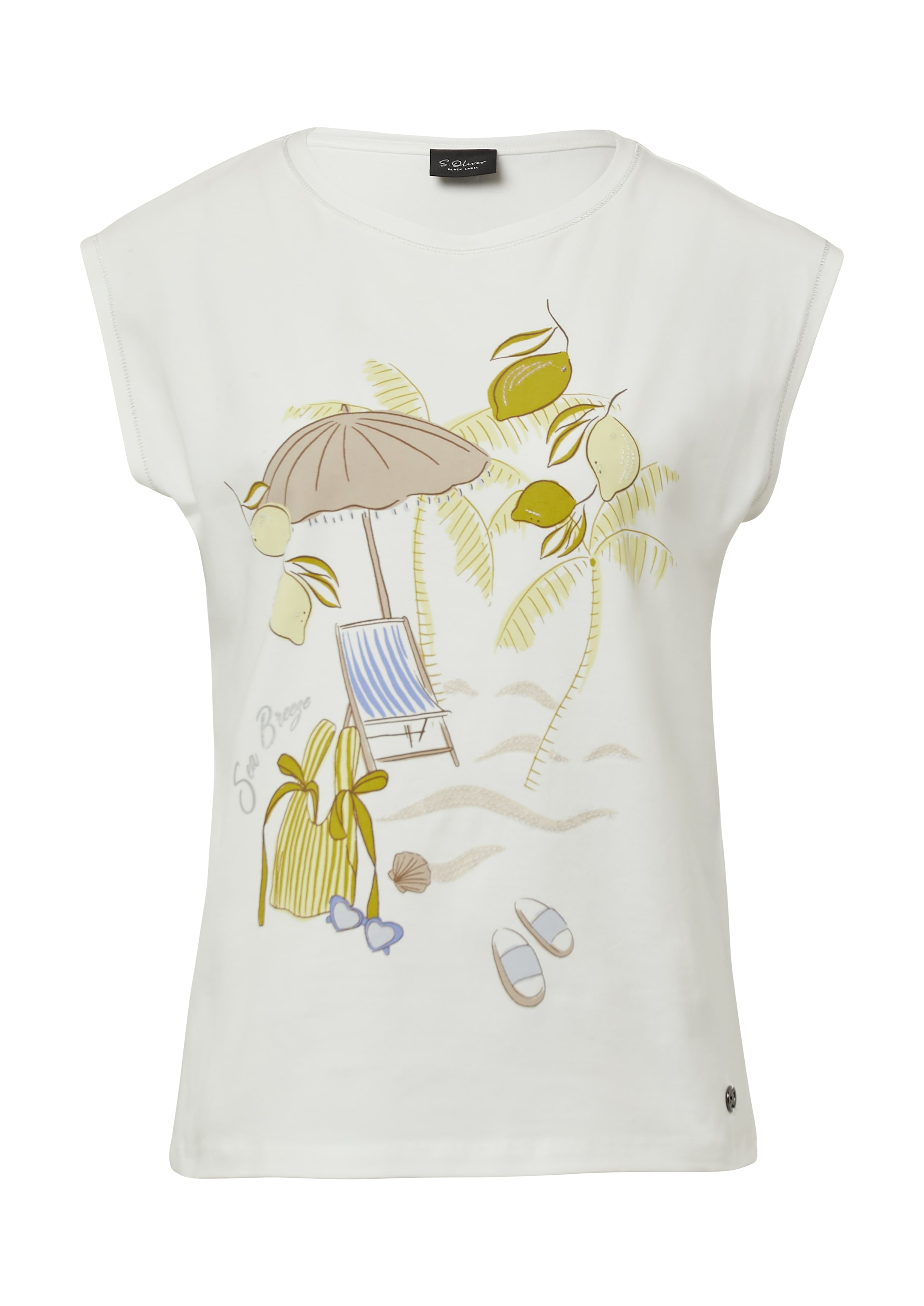 s.Oliver BLACK LABEL T-Shirt, mit Motiv Print