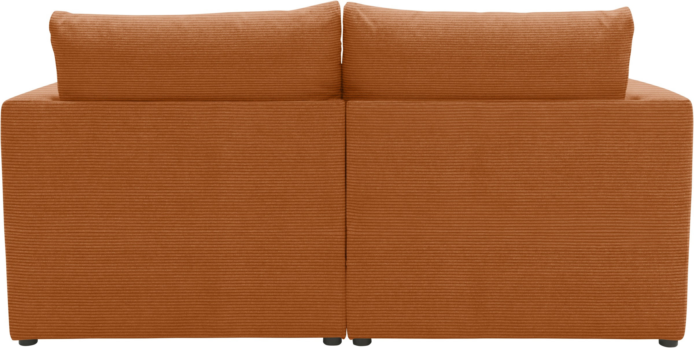 DOMO collection 2-Sitzer »800015 B/T/H: 178/80/90 cm«, Sitzfläche mit Federkern, inkl. 2 Rückenkissen