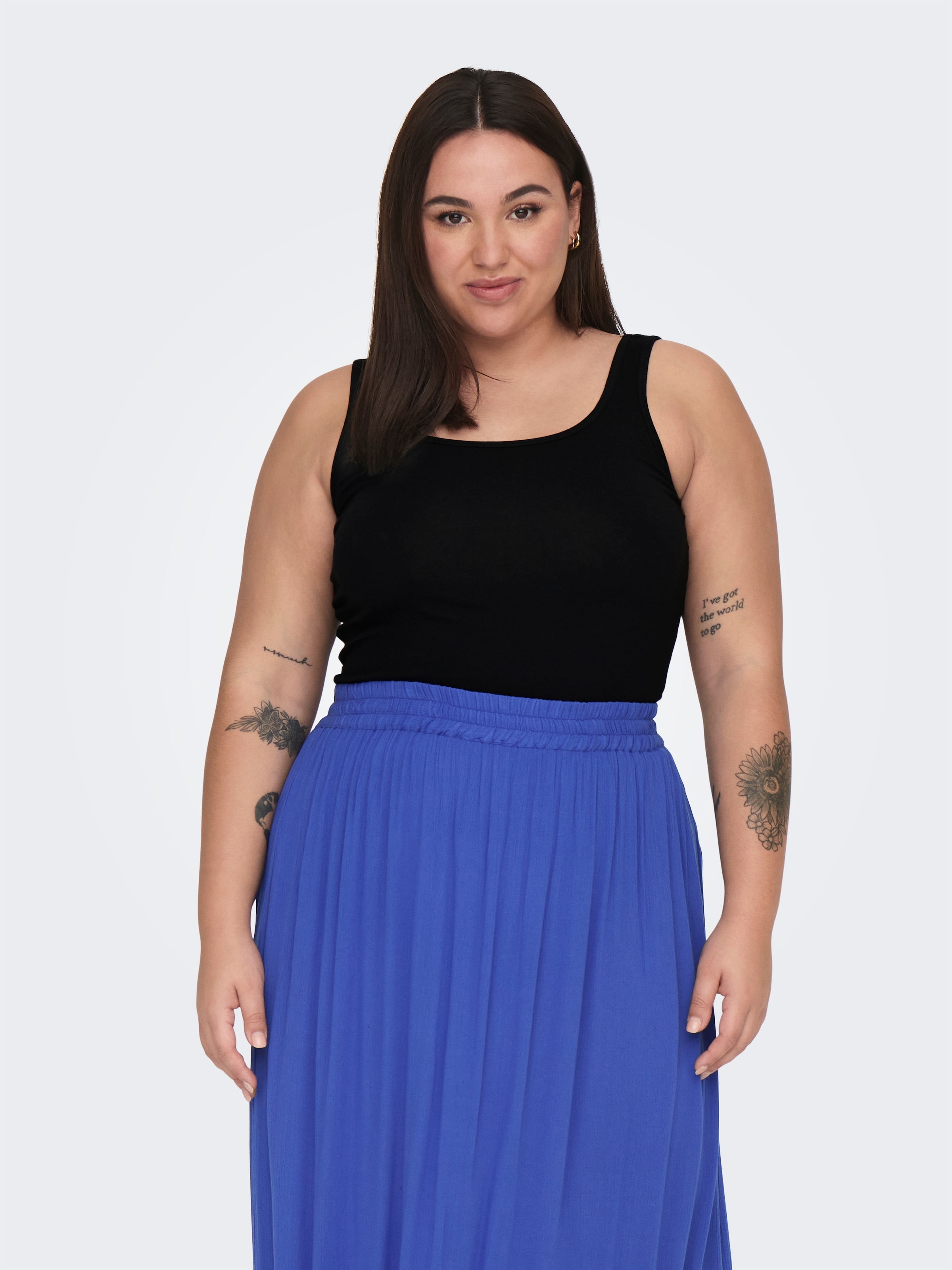 ONLY CARMAKOMA Tanktop »CARTIME TANK TOP 2 PACK« Packung, 2 Stk.