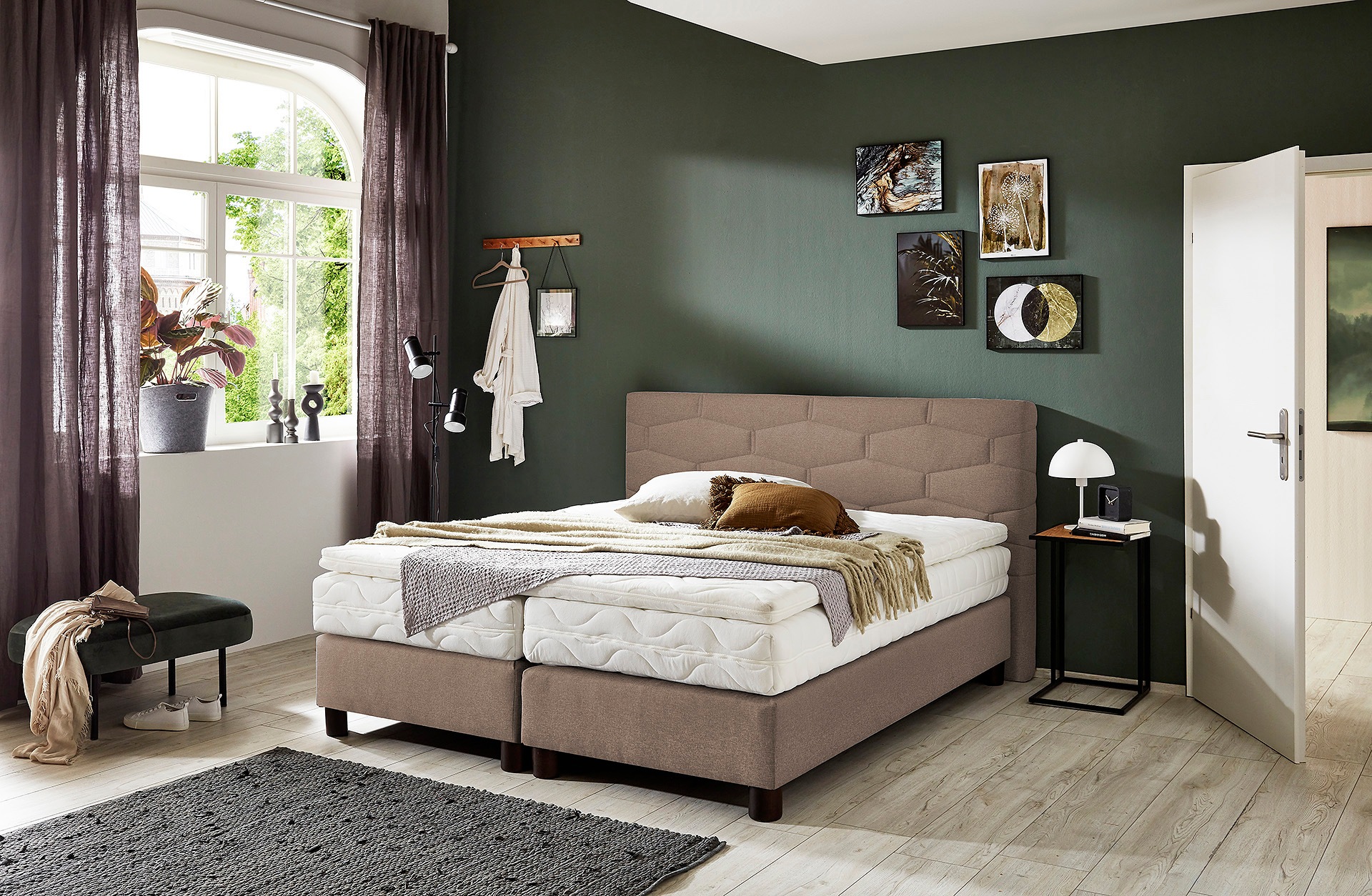 Westfalia Schlafkomfort Boxspringbett wahlweise mit Topper günstig online kaufen