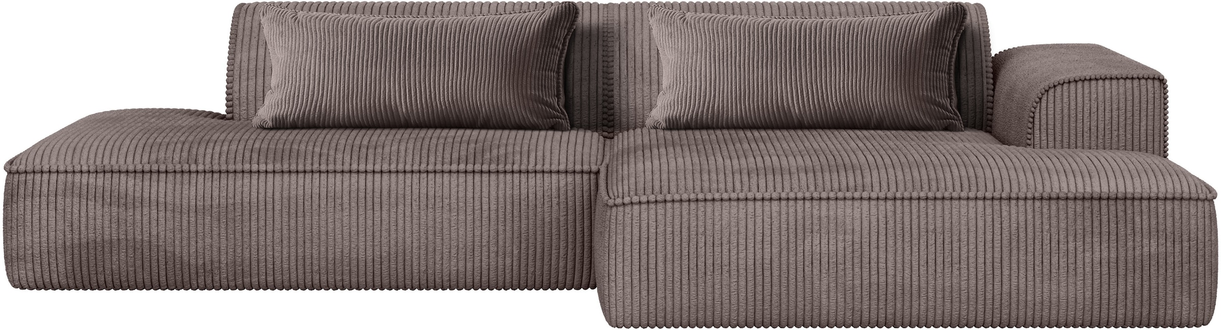 exxpo - sofa fashion Ecksofa »Billund modernes Designsofa, bequem und elegant, Breite 294cm, L-Form« modern, L-form, Wellenfedern, inklusive 2x Nierenkissen