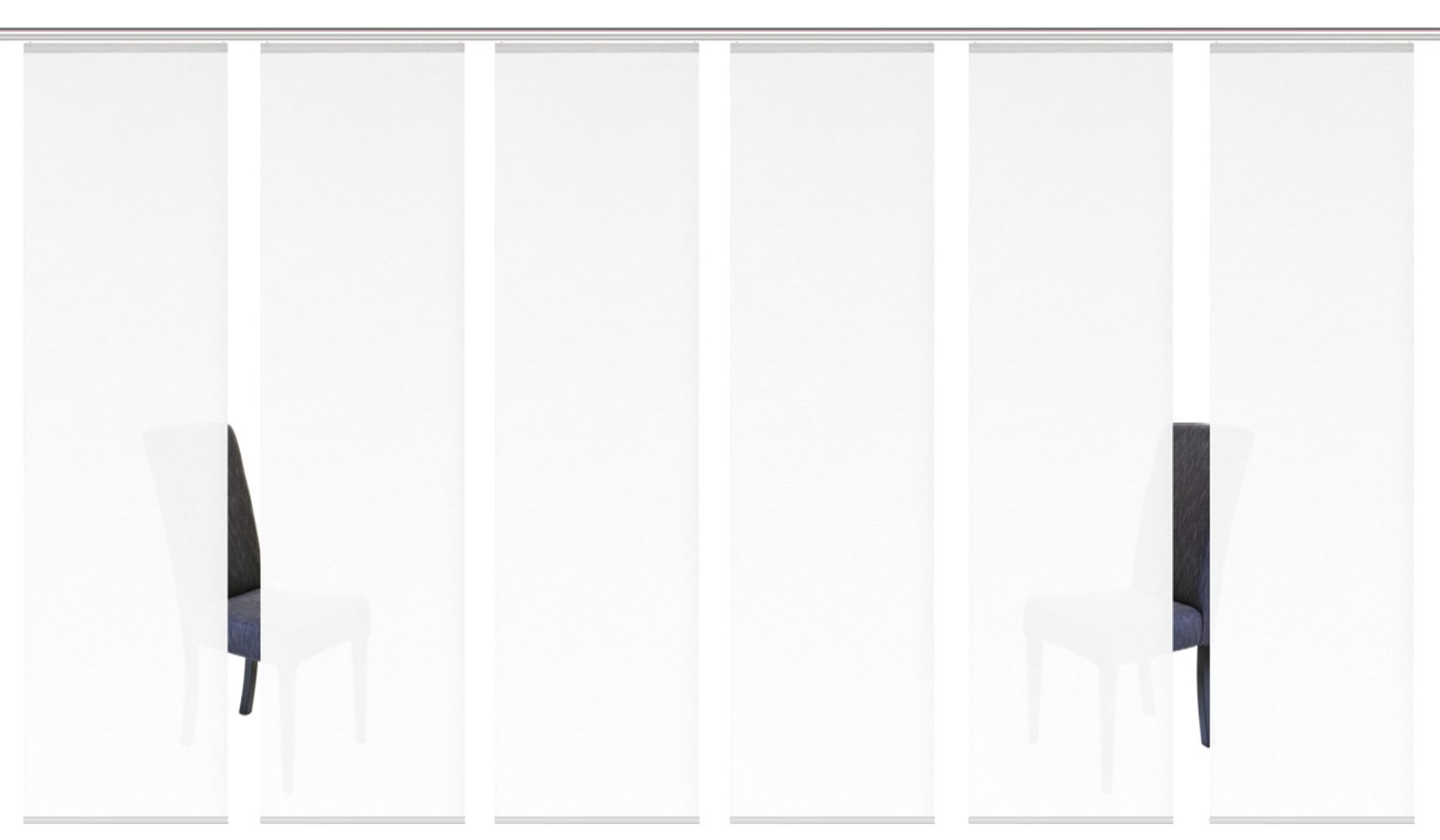 HOME WOHNIDEEN Schiebegardine »ROMA« Paneelwagen 6 Stk. tlg. HxB: 245x60, i günstig online kaufen