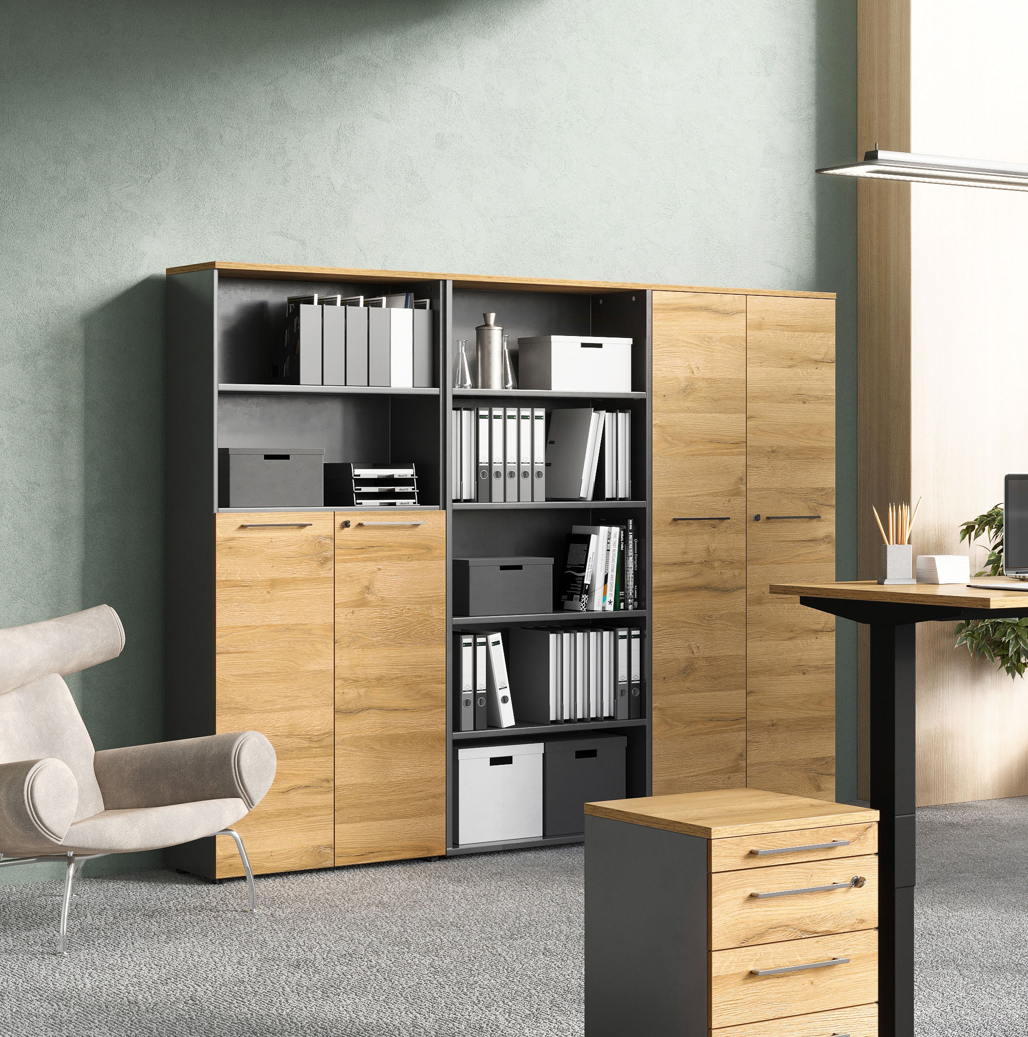 GERMANIA Büromöbel-Set »GW-Agenda« Set, 3 Stk. tlg. günstig online kaufen